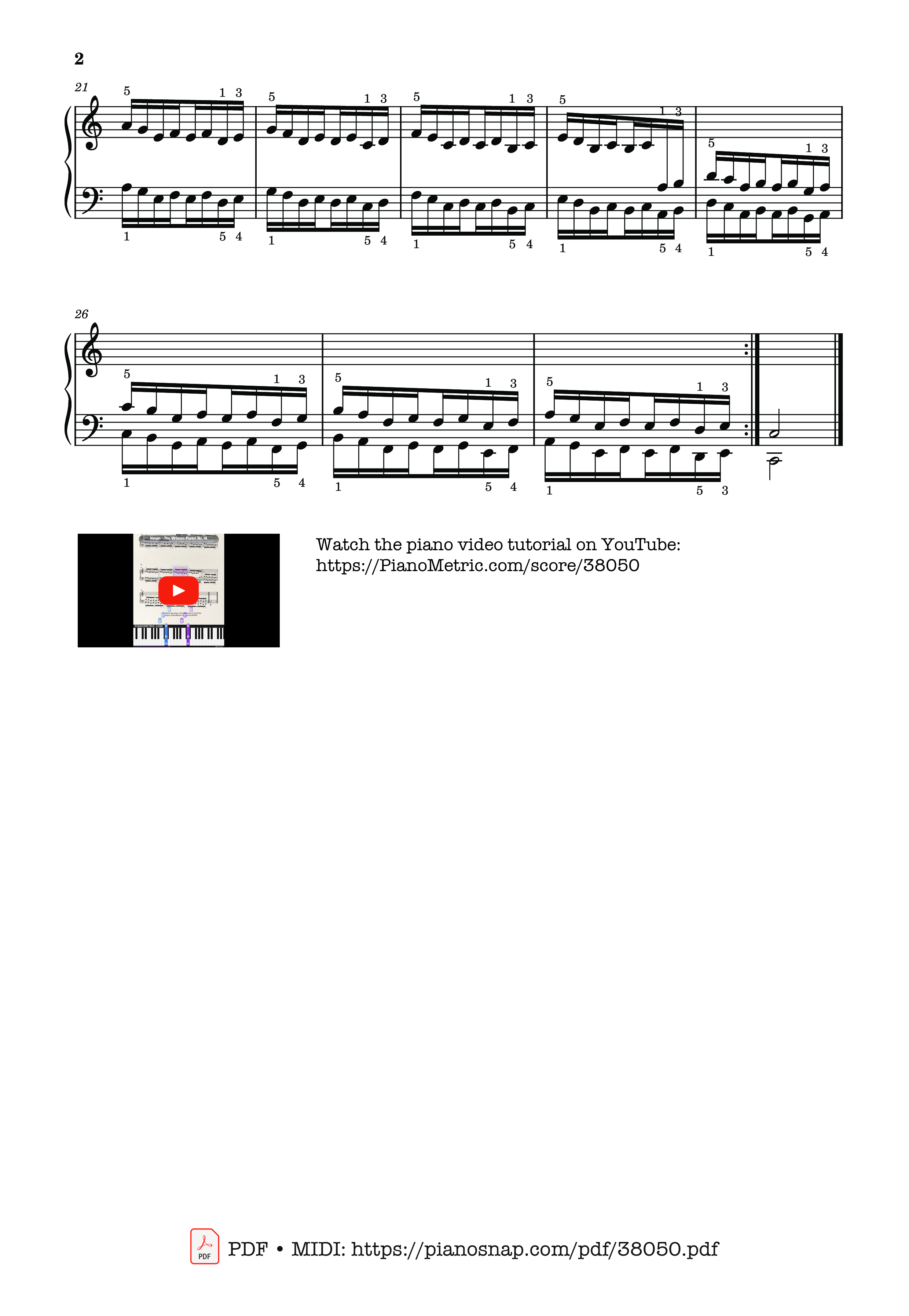 Trang 2 của Sheet nhạc PDF bài hát Hanon - The Virtuoso Pianist No. 14 - Charles-Louis Hanon