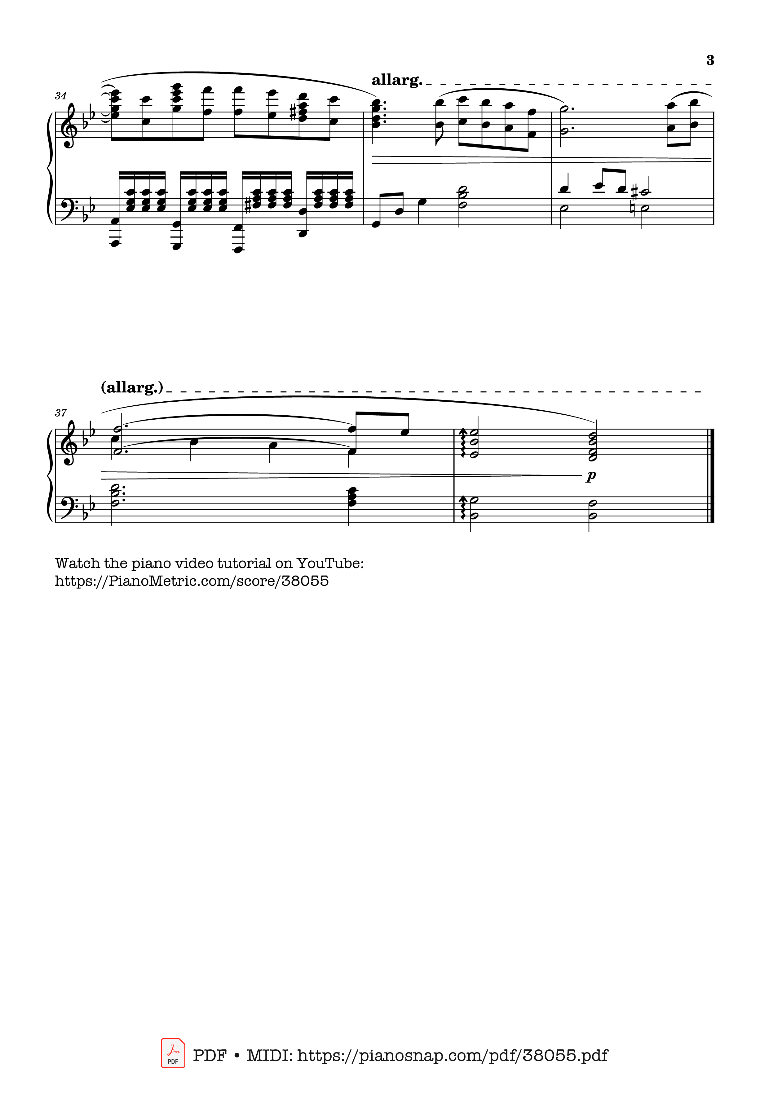 Trang 3 của Sheet nhạc PDF Piano bài hát Tema d