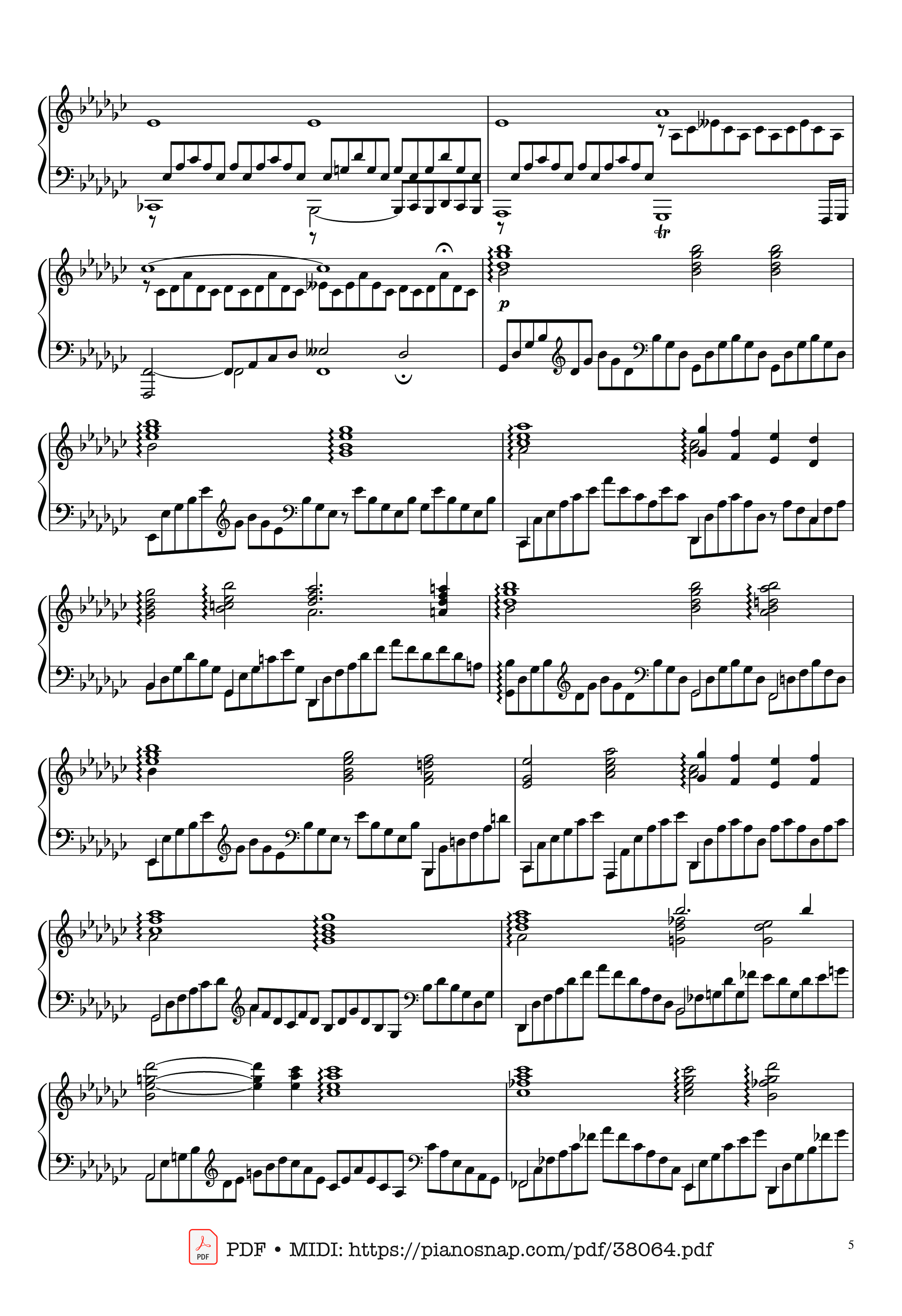 Trang 5 của Sheet nhạc PDF Piano bài hát Schubert Impromptu No. 3 Op. 90 D 899 - Franz Schubert