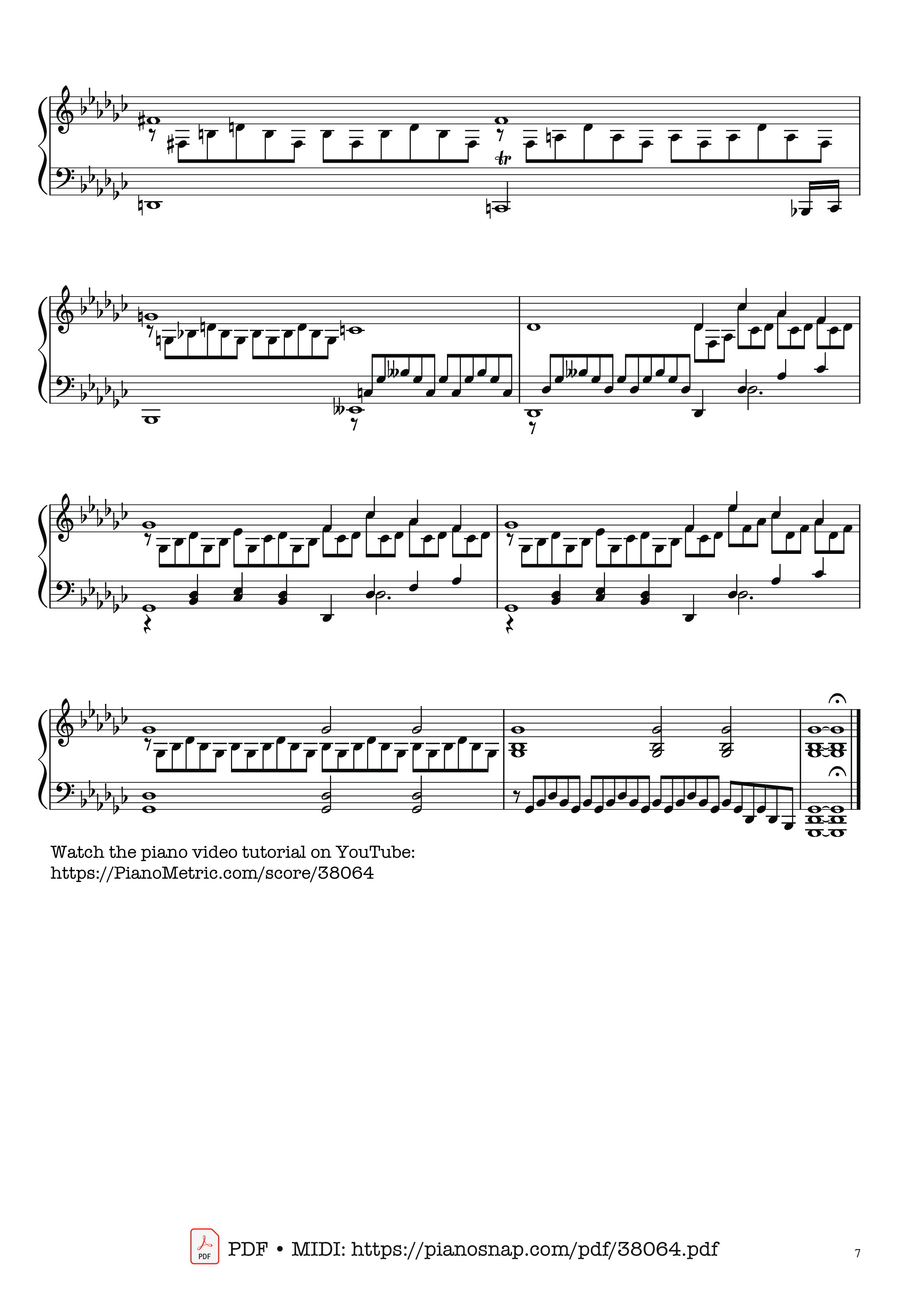 Trang 7 của Sheet nhạc PDF Piano bài hát Schubert Impromptu No. 3 Op. 90 D 899 - Franz Schubert