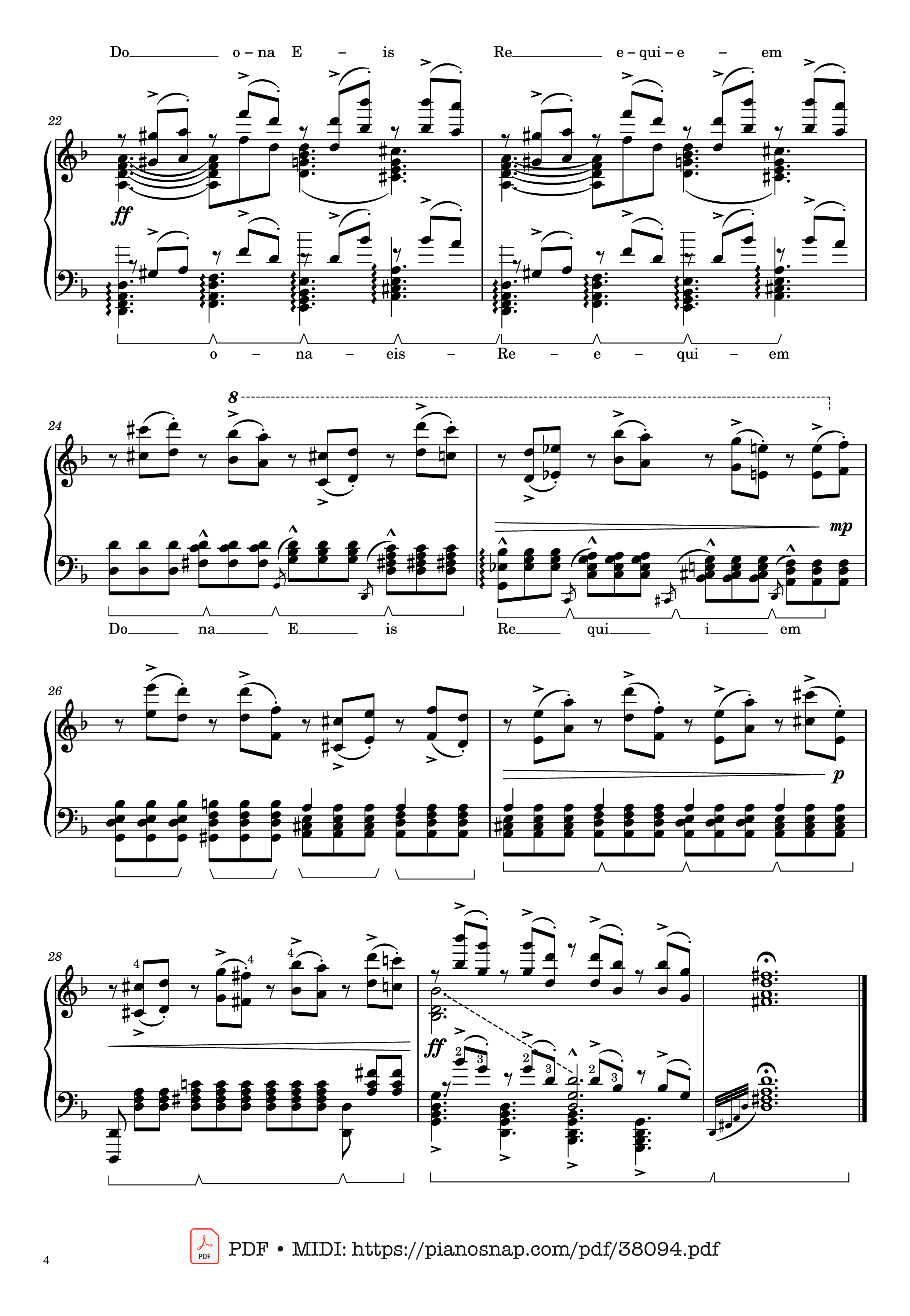 Trang 4 của Sheet nhạc PDF Piano bài hát Mozart Lacrimosa, Piano solo [arr. Liszt] - Wolfgang Amadeus Mozart