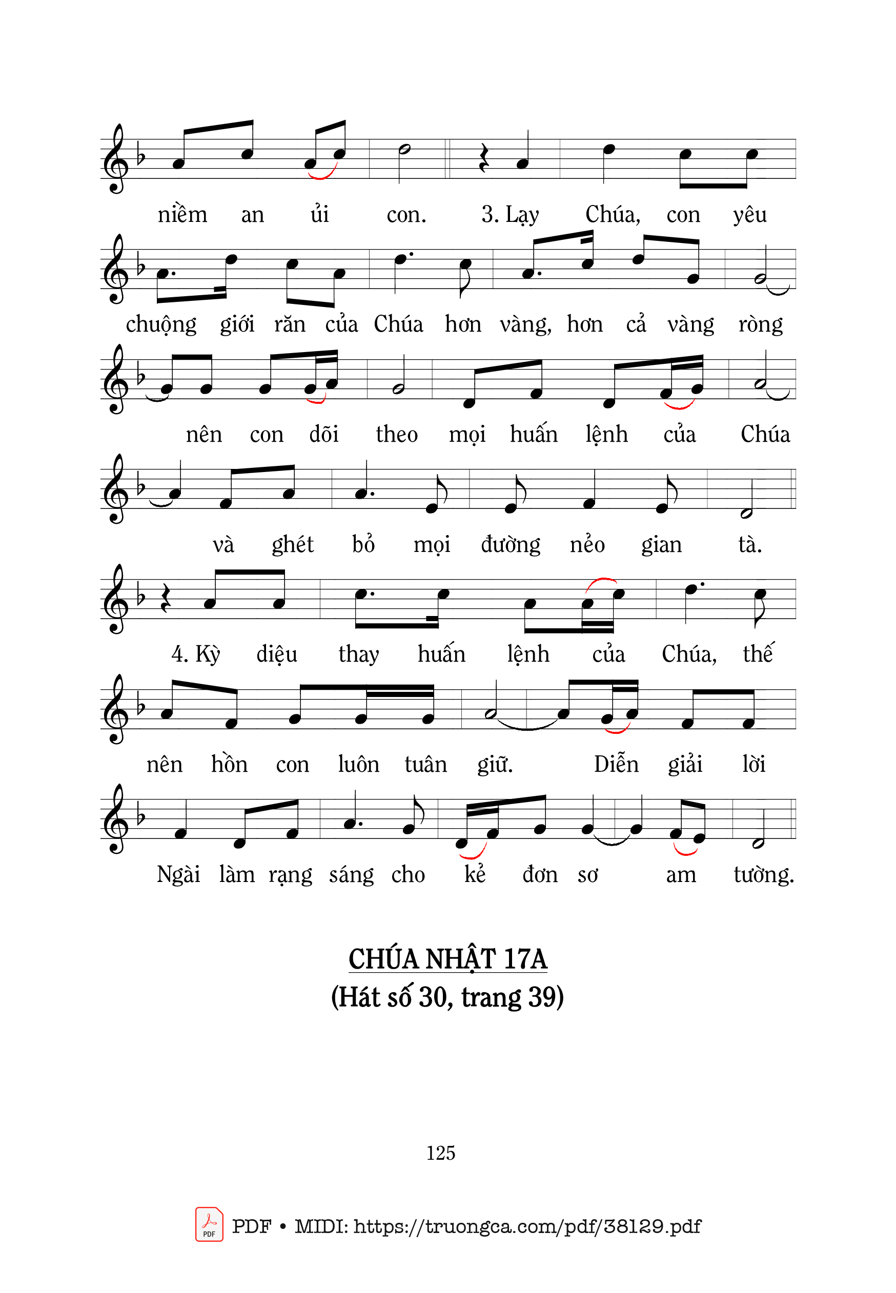 Trang 2 của Sheet nhạc PDF bài hát Thánh Vịnh 118, Luật Pháp Của Chúa - Mi Trầm
