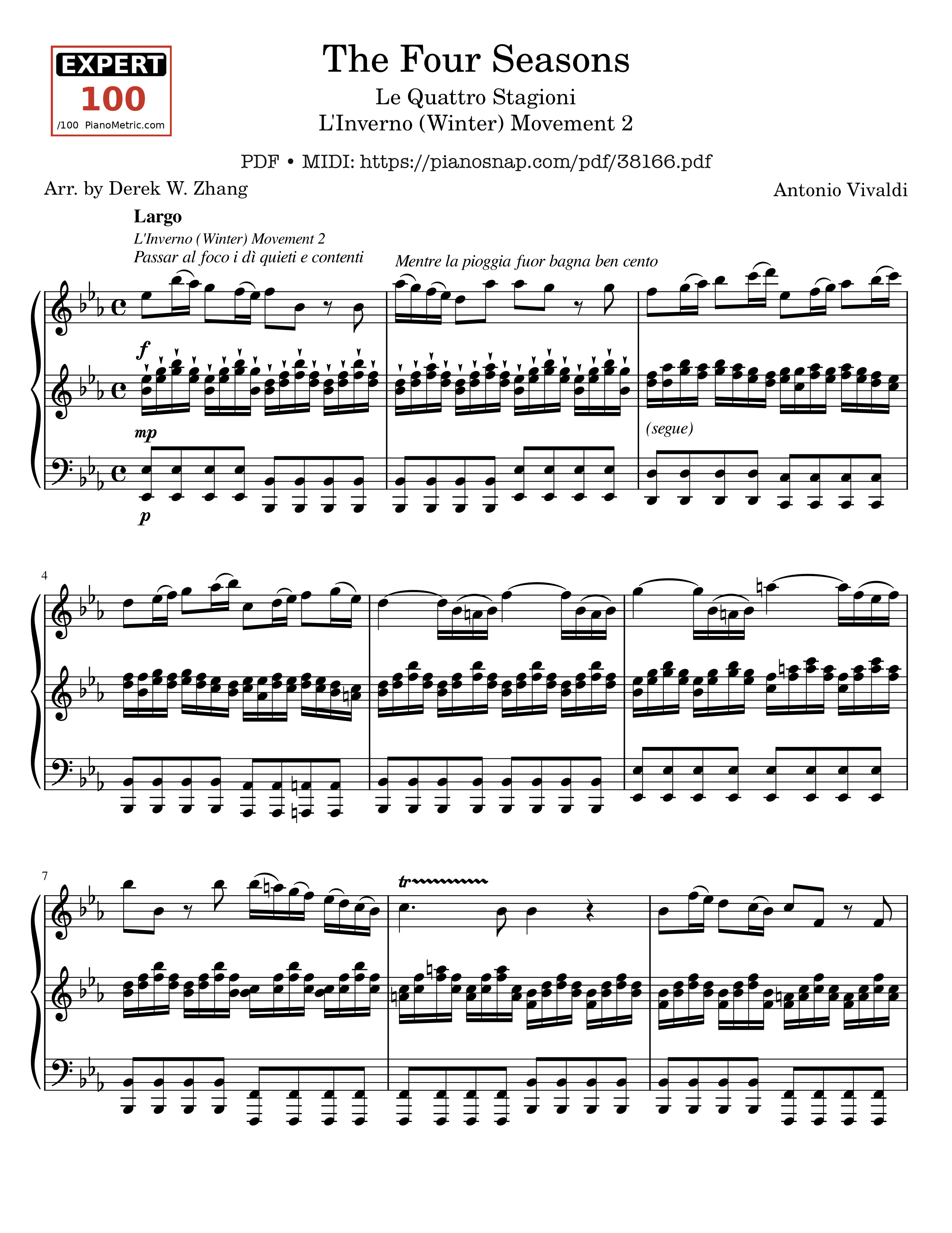 Trang 1 của Sheet nhạc PDF bài hát The Four Seasons - L