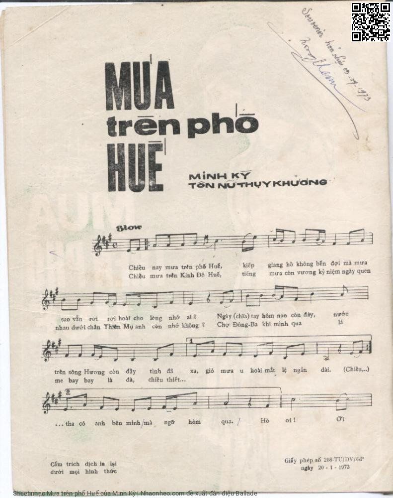 Mưa trên phố Huế