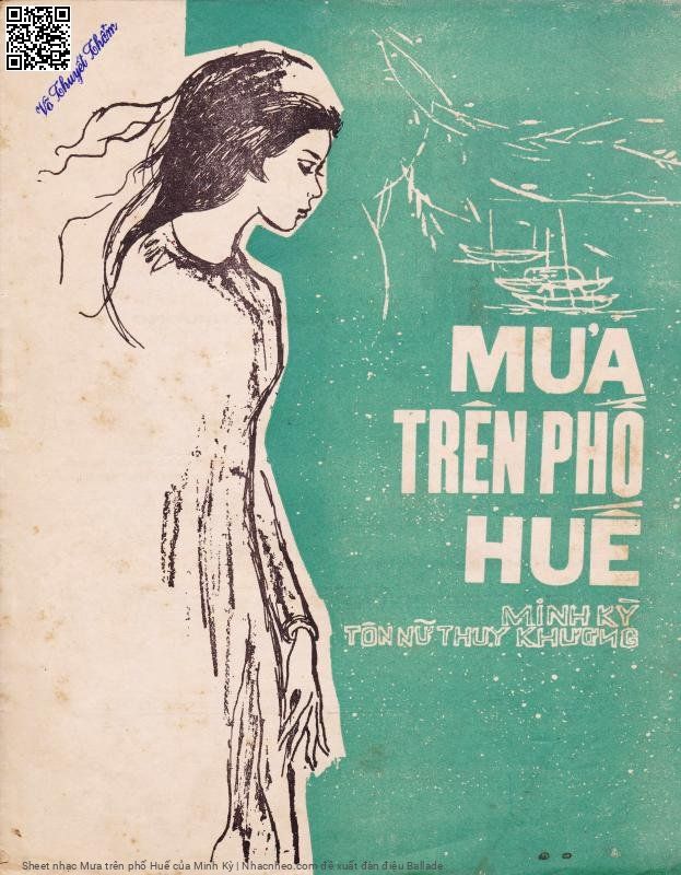 Trang 4 của Sheet nhạc PDF bài hát Mưa trên phố Huế - Minh Kỳ, 1. Chiều  nay mưa trên phố Huế, kiếp giang hồ không bến  đợi. Mà mưa  sao vẫn rơi rơi  hoài cho lòng nhớ ai