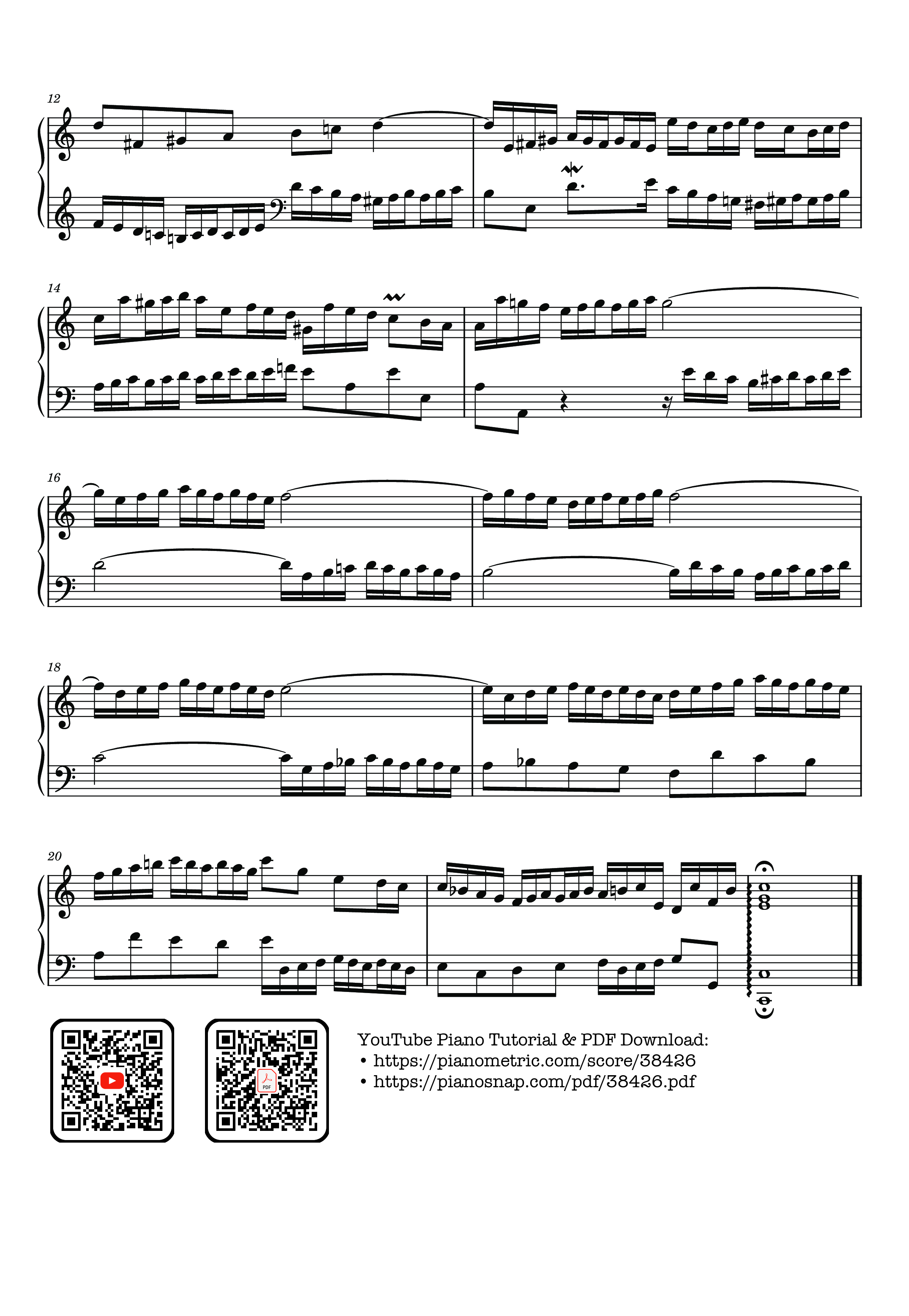 Trang 2 của Sheet nhạc PDF bài hát Invention 1a in C major BWV 772a (triplet version) - Johann Sebastian Bach