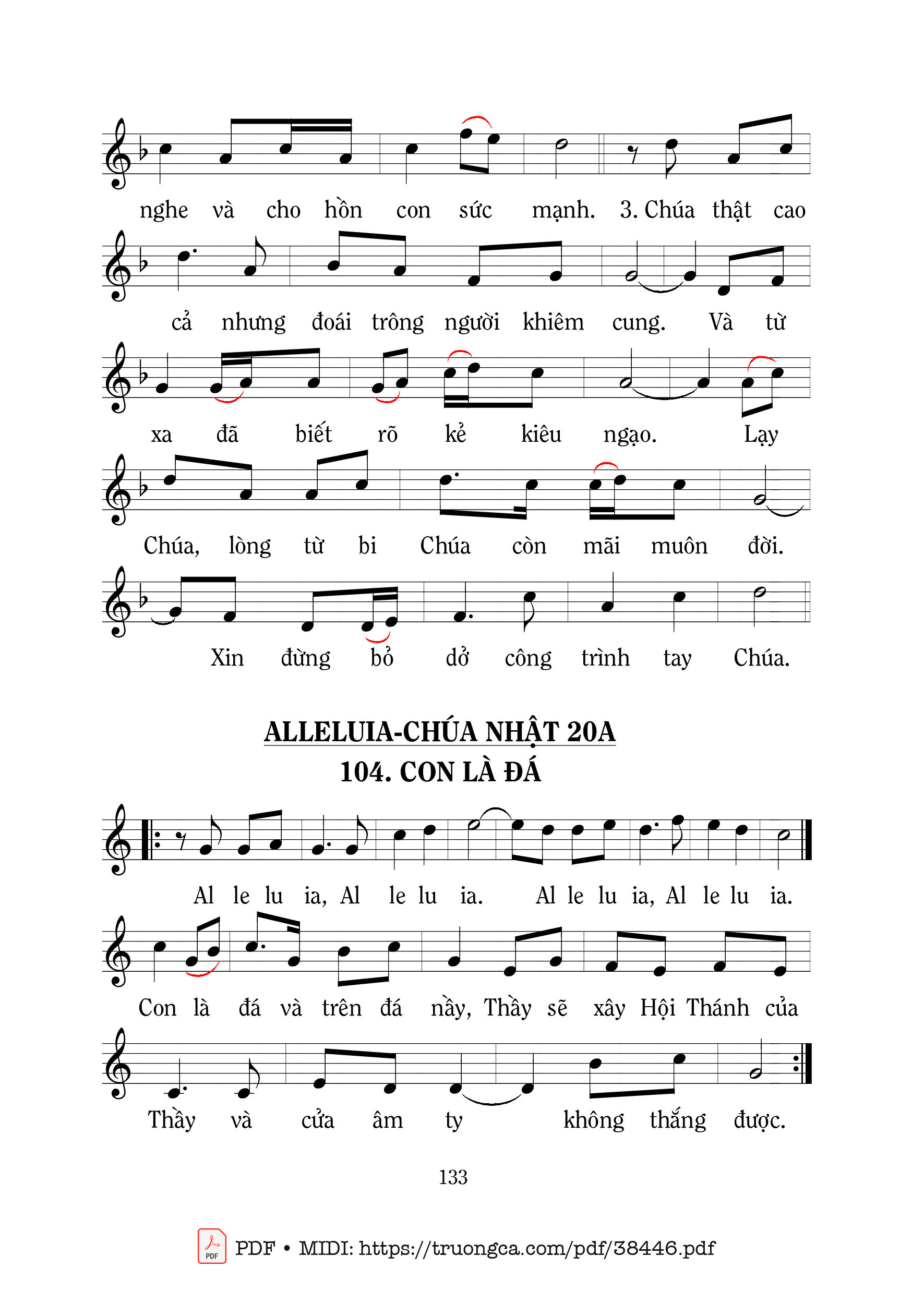 Trang 2 của Sheet nhạc PDF bài hát Thánh Vịnh 137, Lòng Từ Bi Chúa 4 - Mi Trầm