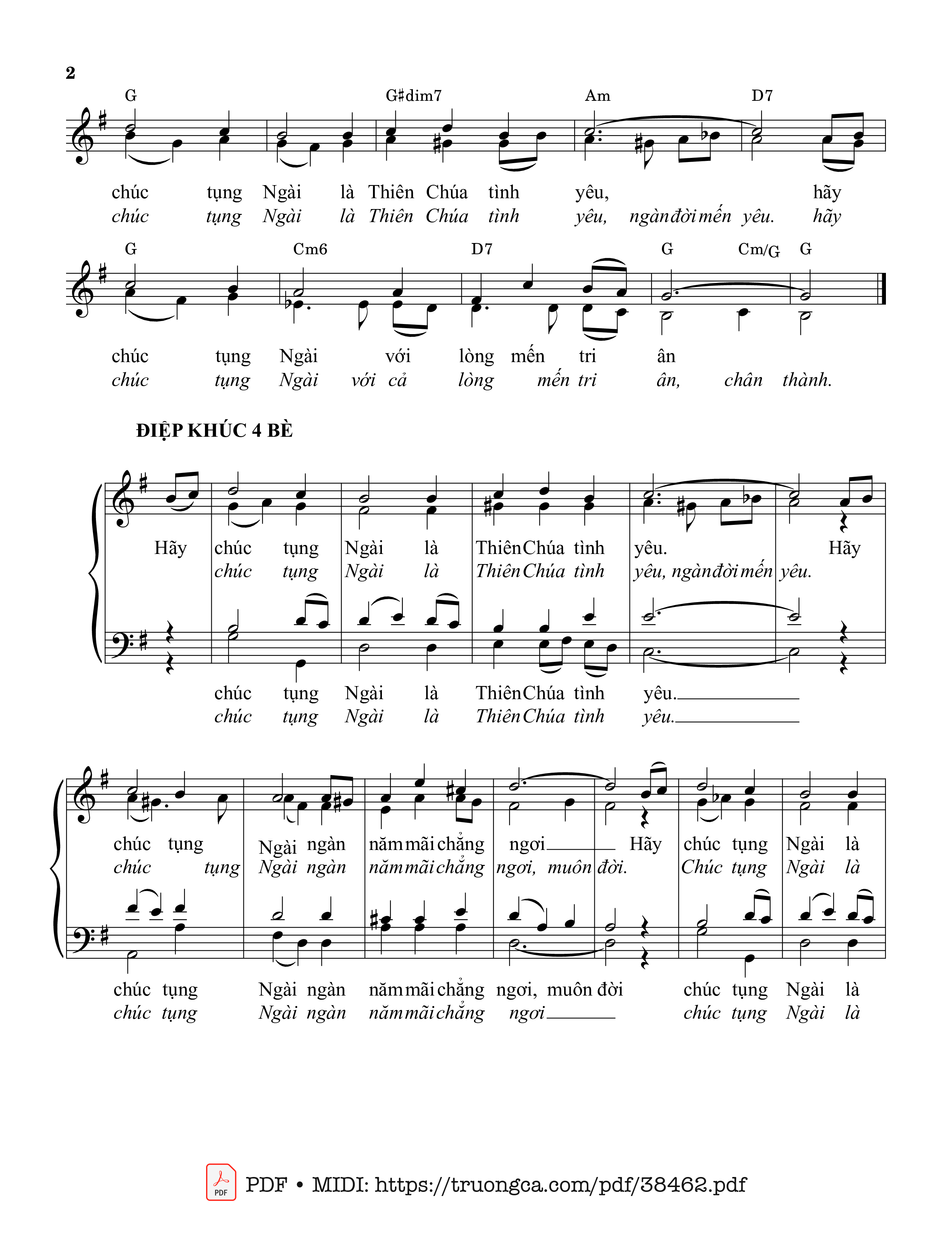 Trang 2 của Sheet nhạc PDF bài hát Về Thánh Điện - Đặng Anh