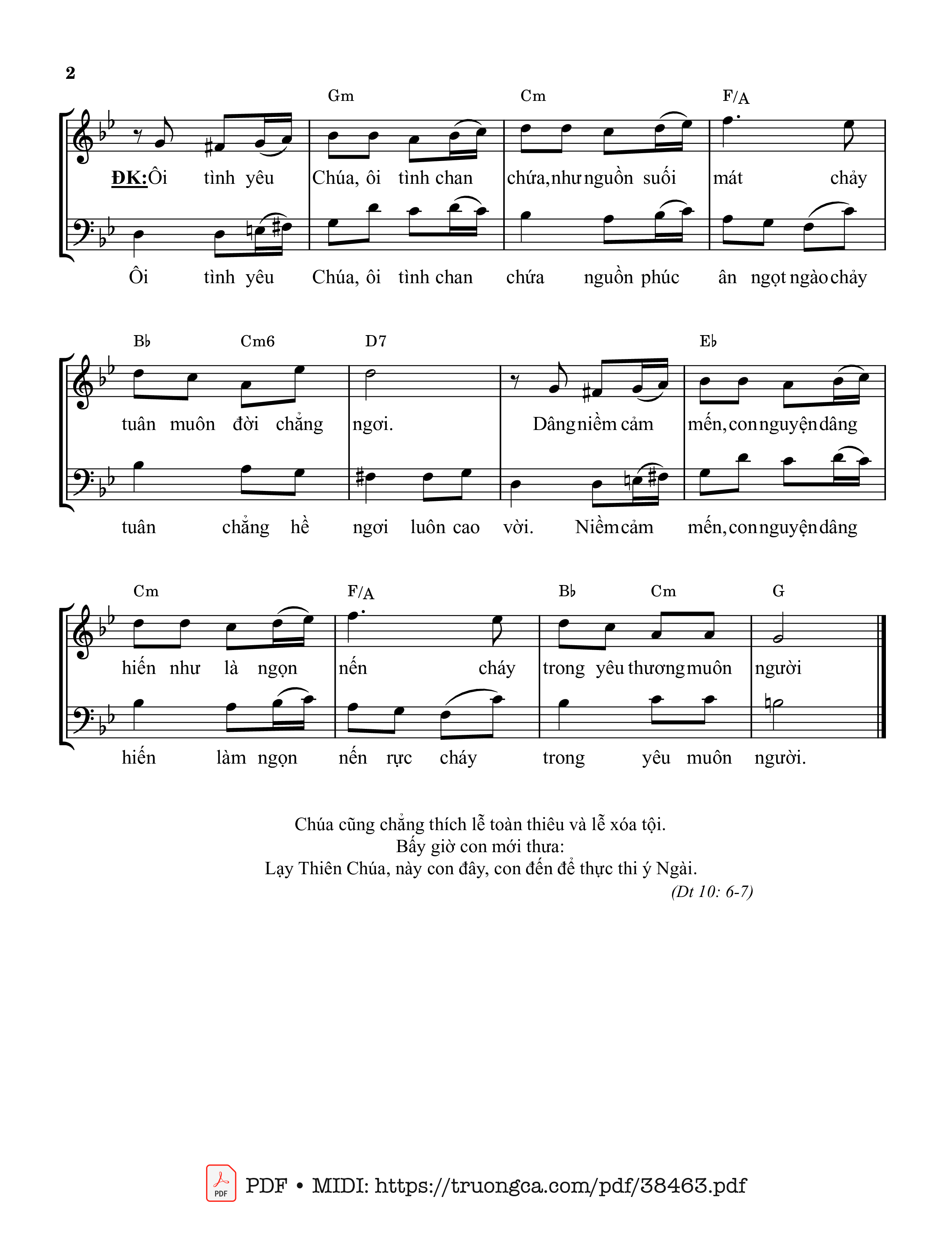 Trang 2 của Sheet nhạc PDF bài hát Lễ Hiến Dâng - Đặng Anh