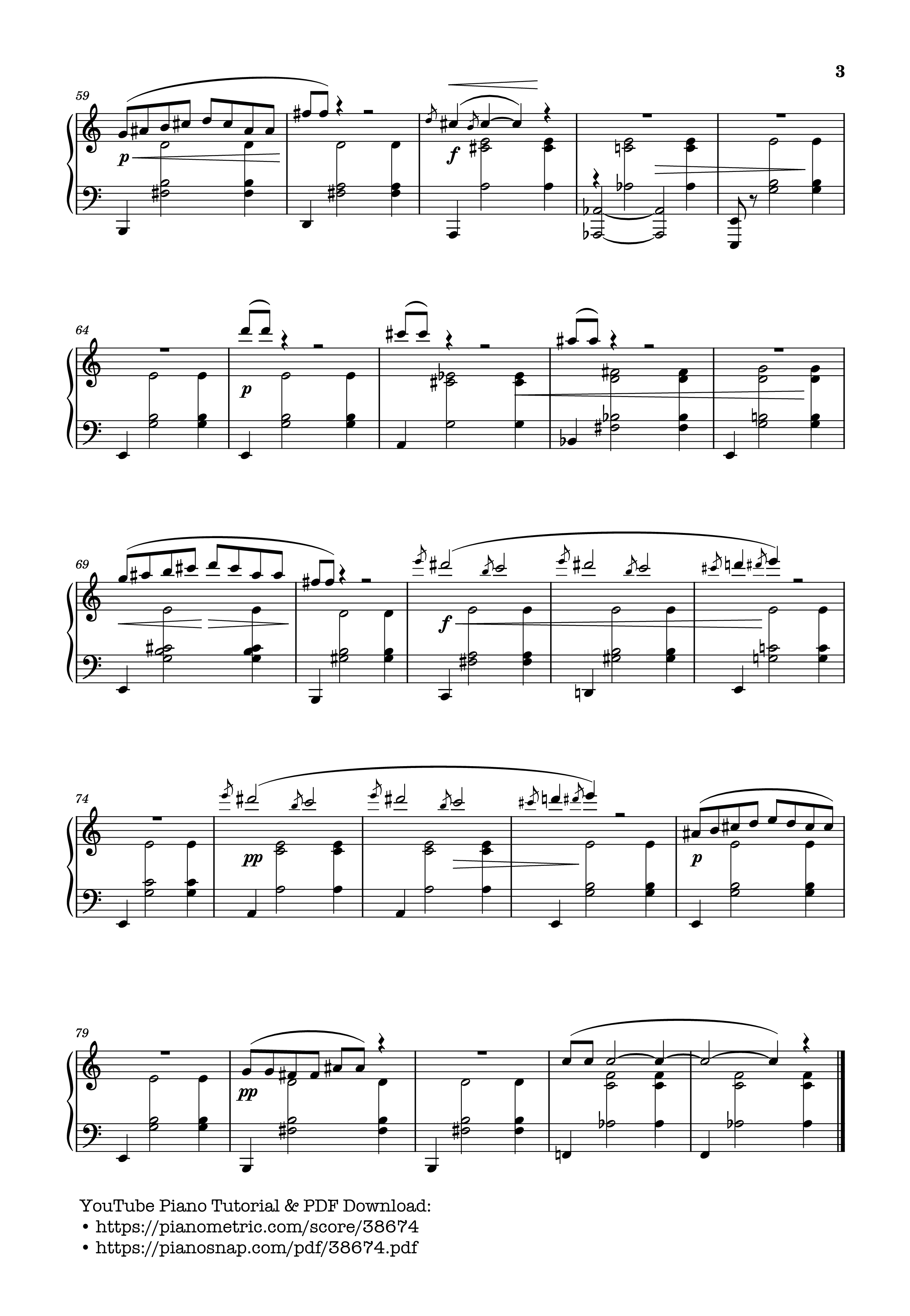 Trang 3 của Sheet nhạc PDF bài hát Gnossienne No. 7 - Erik Satie
