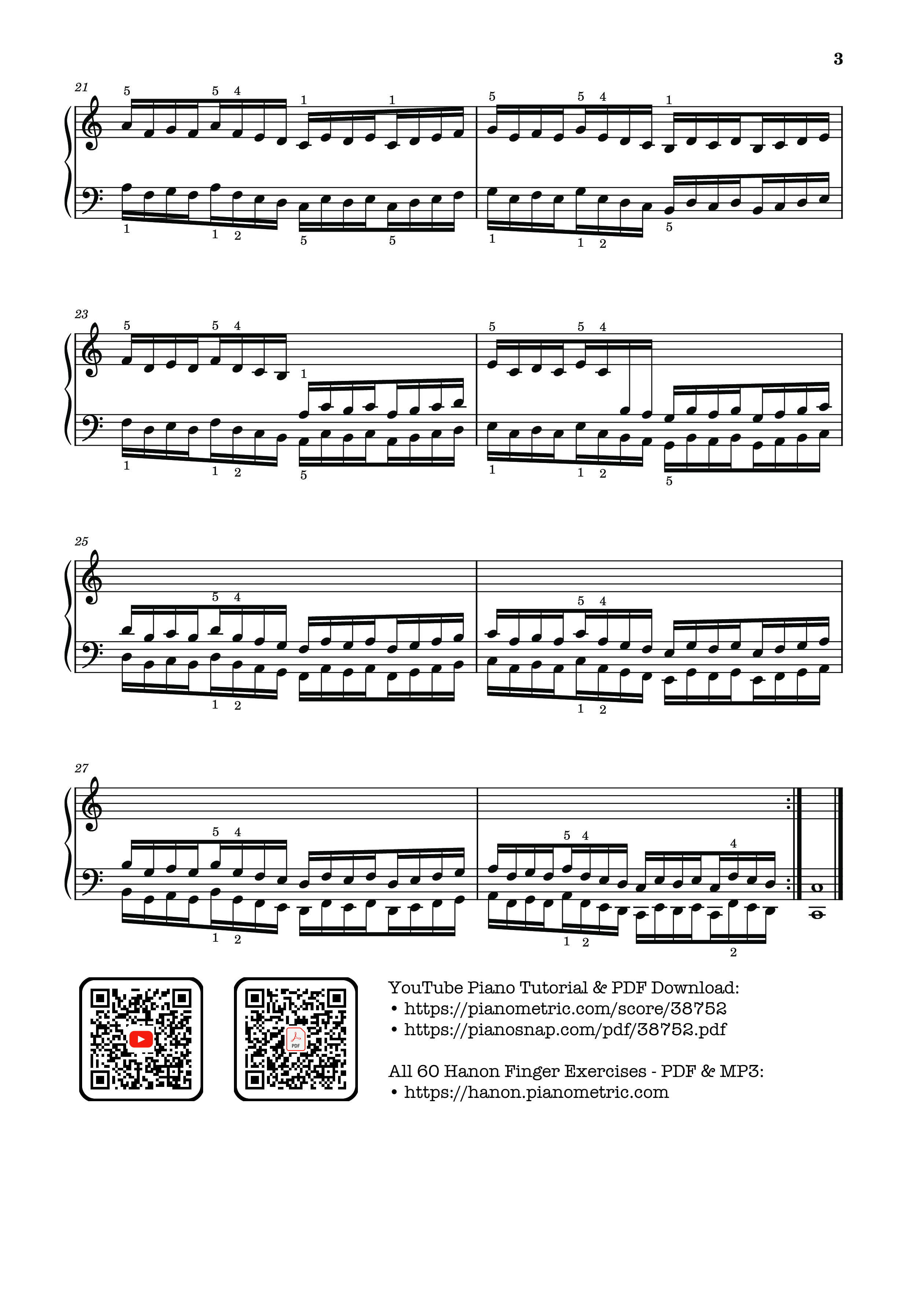 Trang 3 của Sheet nhạc PDF Piano bài hát Hanon - The Virtuoso Pianist No. 22 - Charles-Louis Hanon