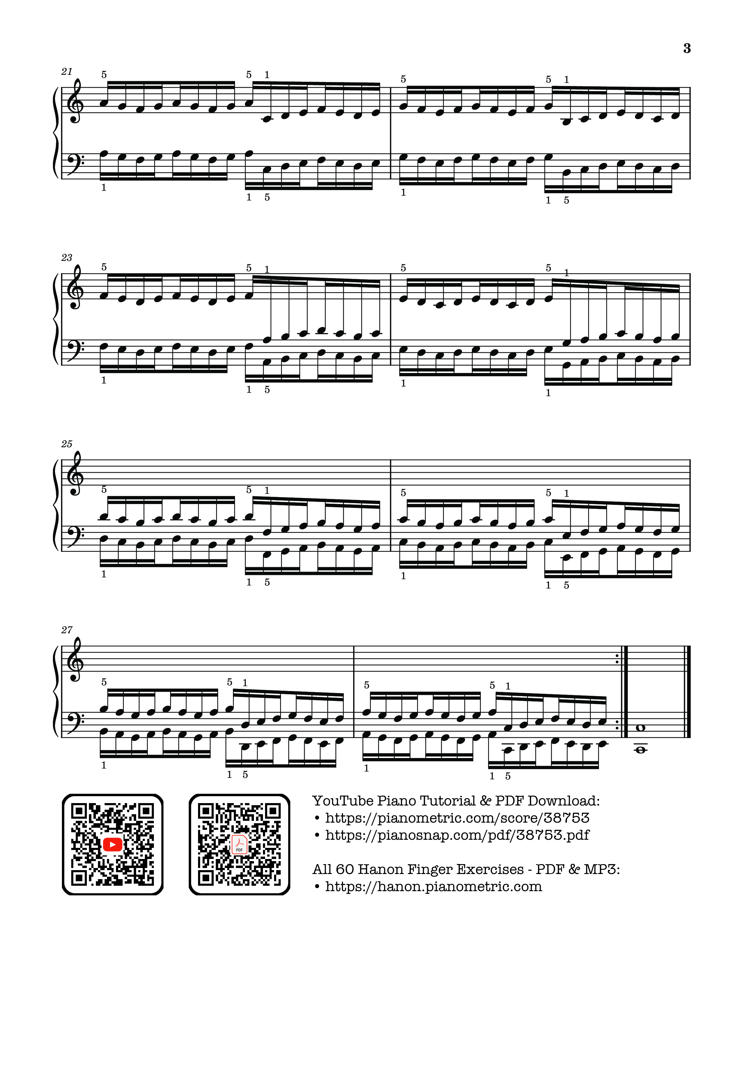 Trang 3 của Sheet nhạc PDF Piano bài hát Hanon - The Virtuoso Pianist No. 23 - Charles-Louis Hanon