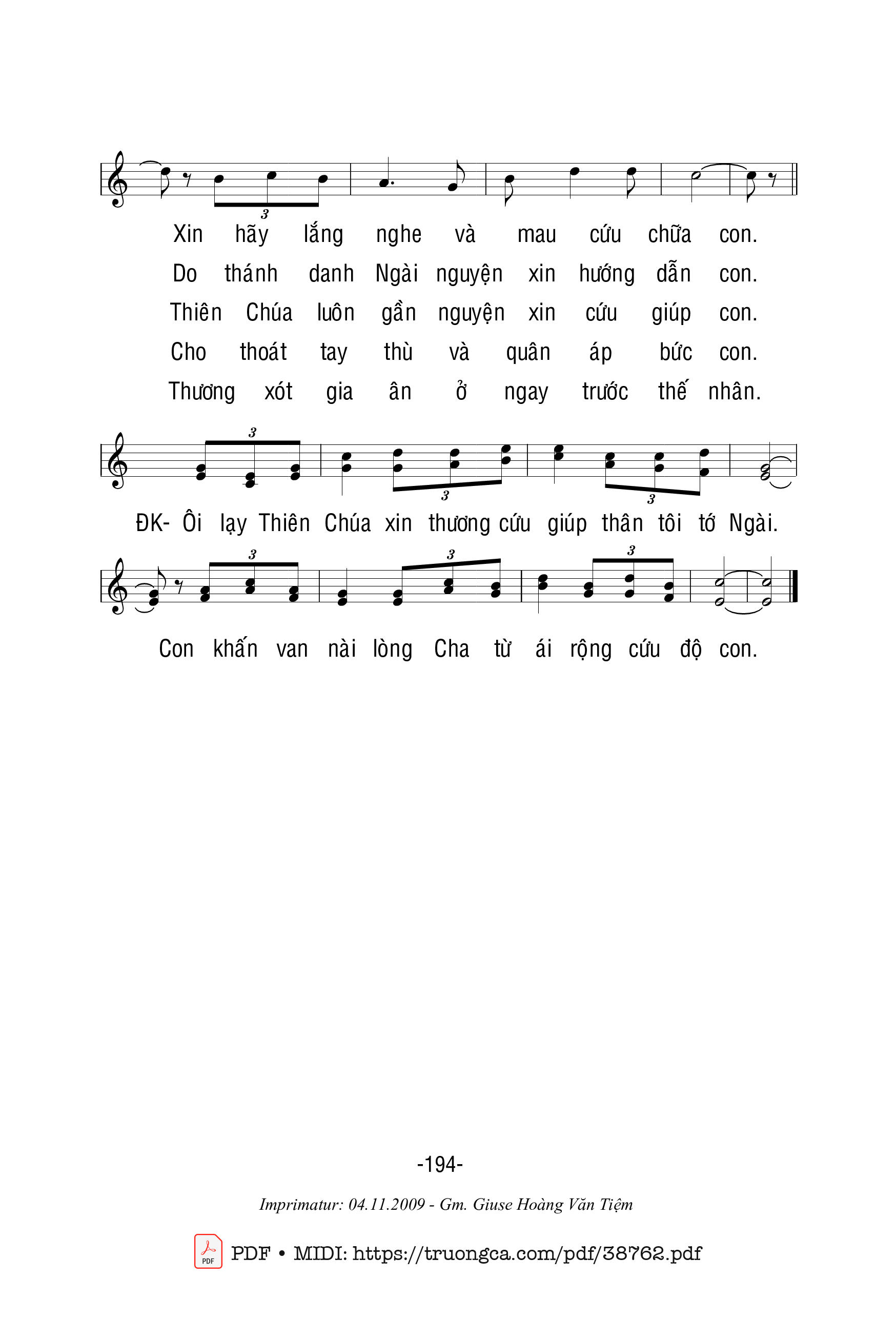 Trang 2 của Sheet nhạc PDF bài hát Thánh Vịnh 30, Xin Thương Cứu Giúp - Bùi Ninh