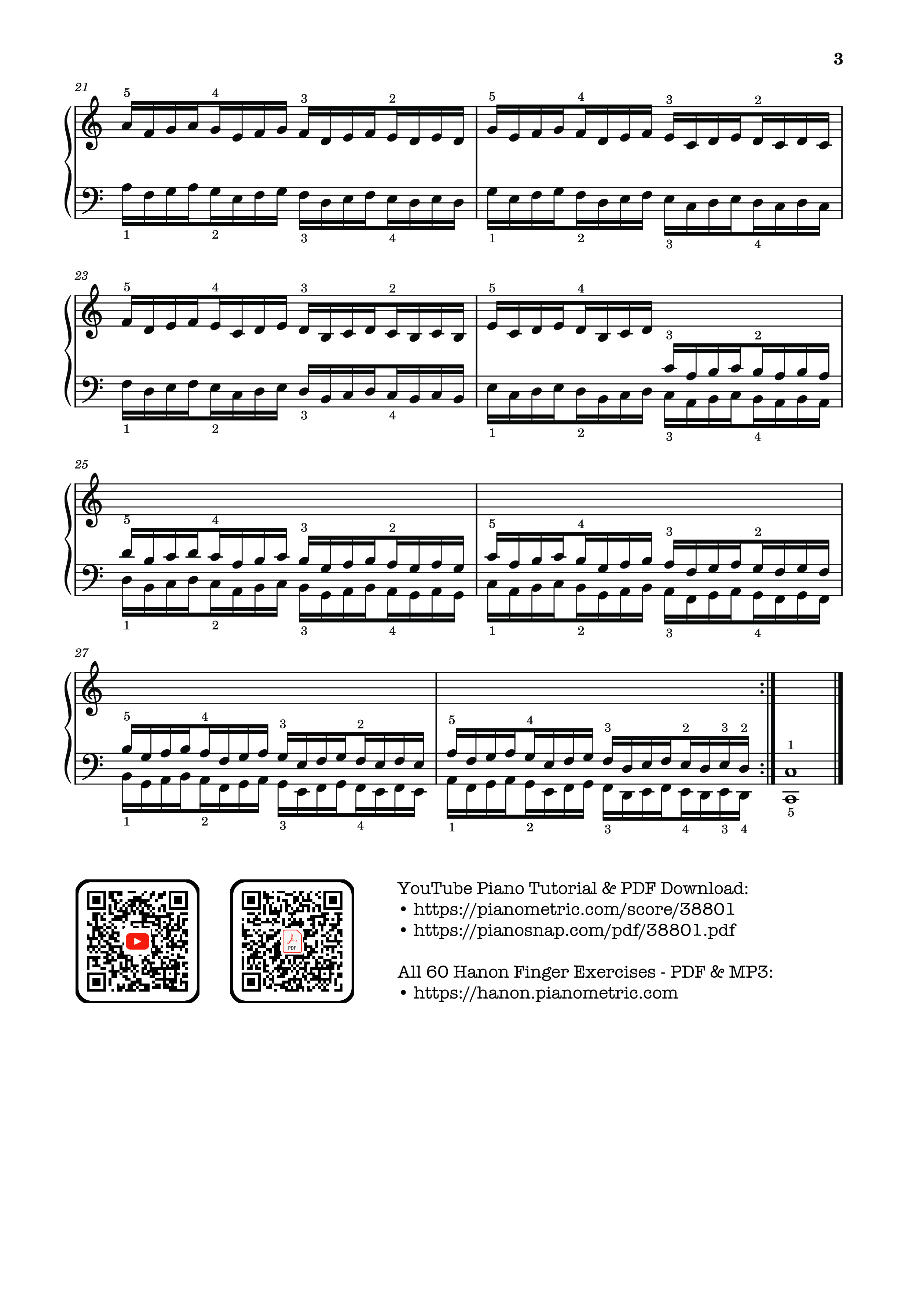 Trang 3 của Sheet nhạc PDF Piano bài hát Hanon - The Virtuoso Pianist No. 26 - Charles-Louis Hanon