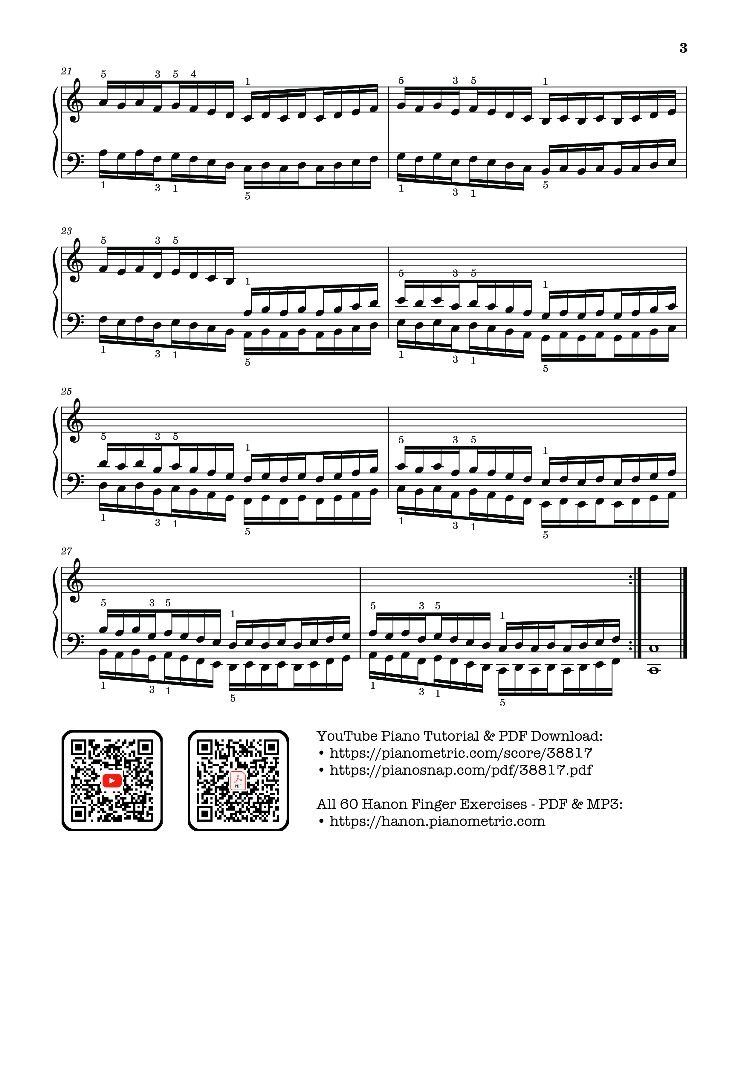 Trang 3 của Sheet nhạc PDF Piano bài hát Hanon - The Virtuoso Pianist No. 27 - Charles-Louis Hanon