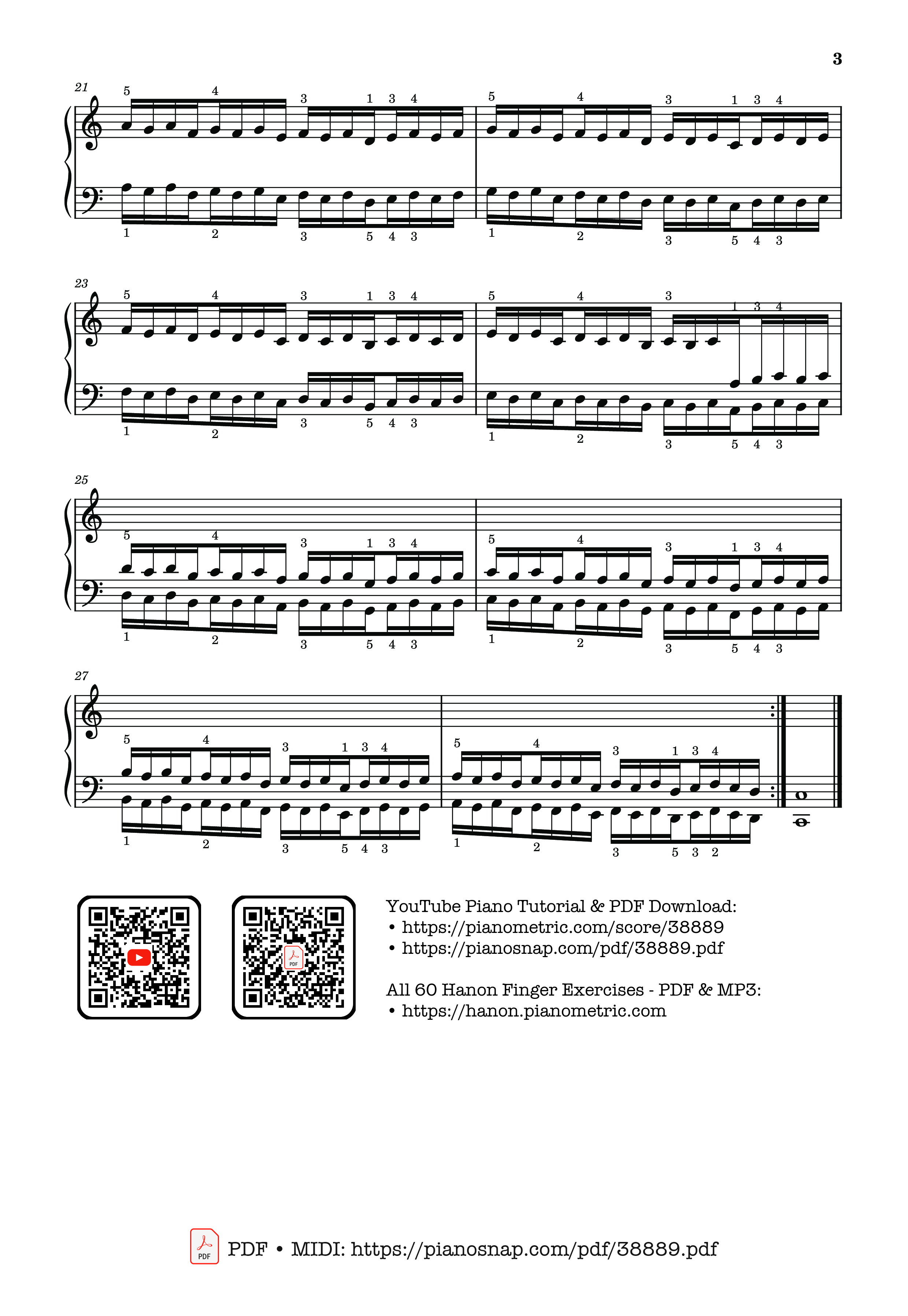 Trang 3 của Sheet nhạc PDF Piano bài hát Hanon - The Virtuoso Pianist No. 29 - Charles-Louis Hanon