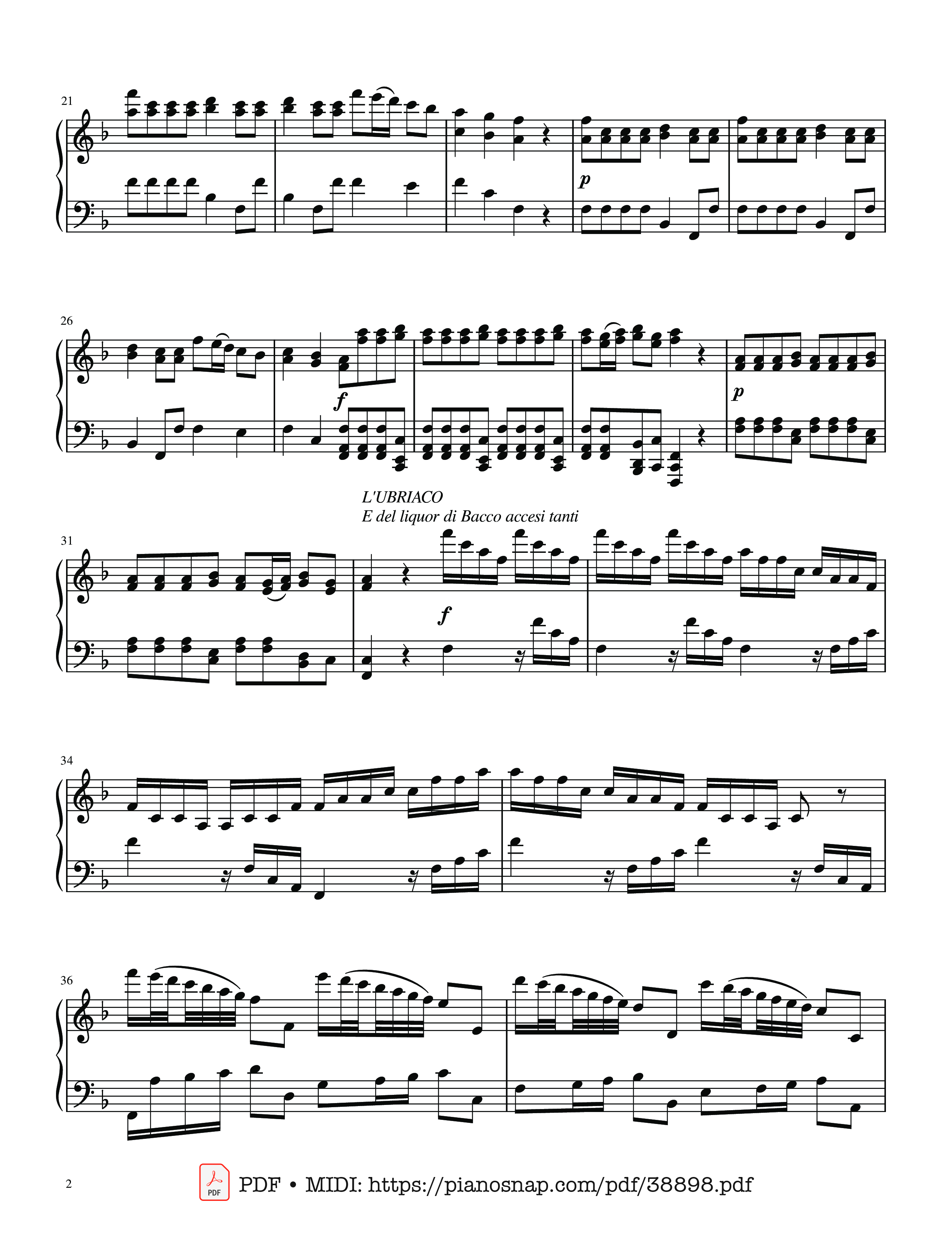 Trang 2 của Sheet nhạc PDF bài hát The Four Seasons - L