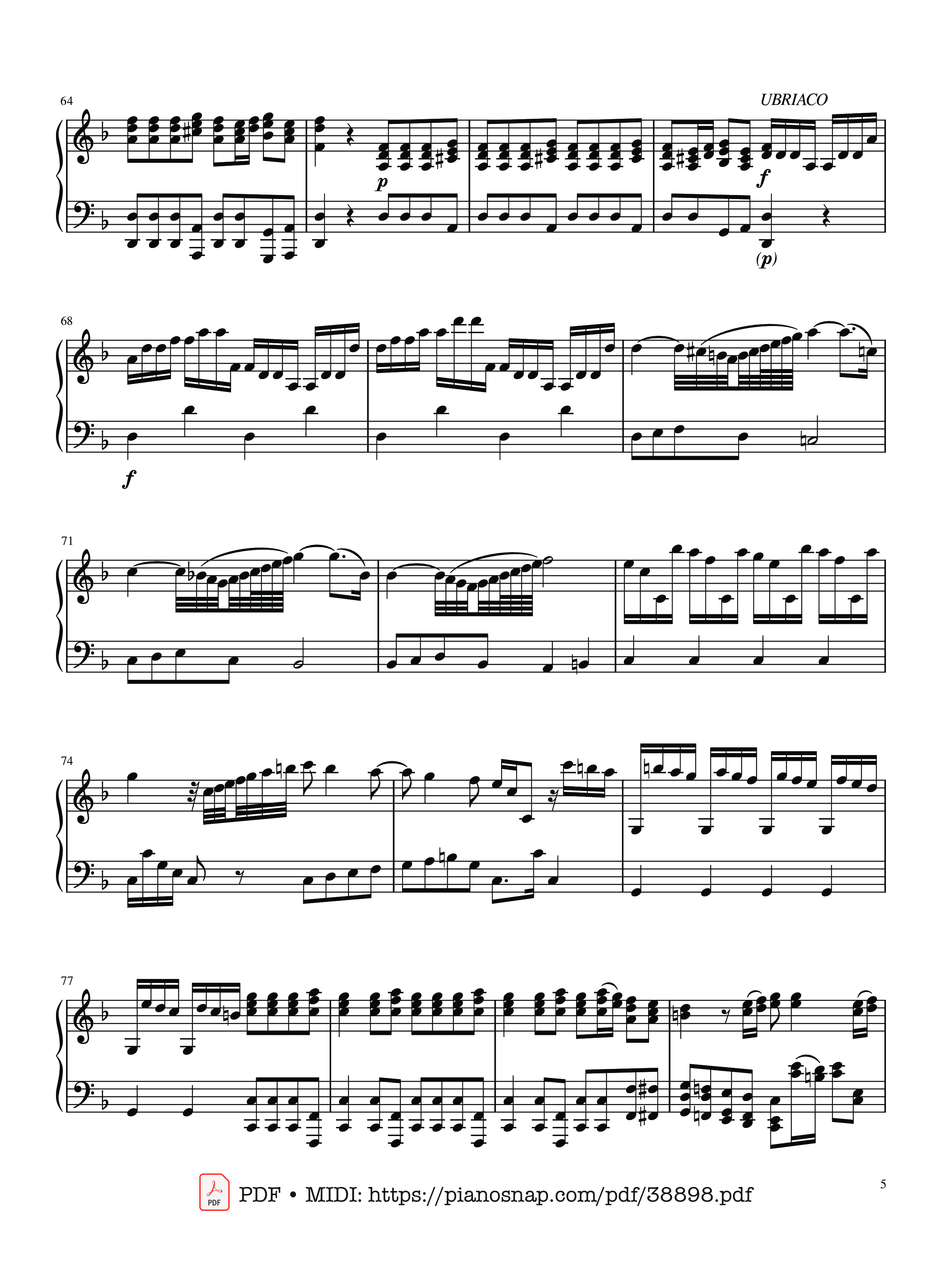Trang 5 của Sheet nhạc PDF bài hát The Four Seasons - L