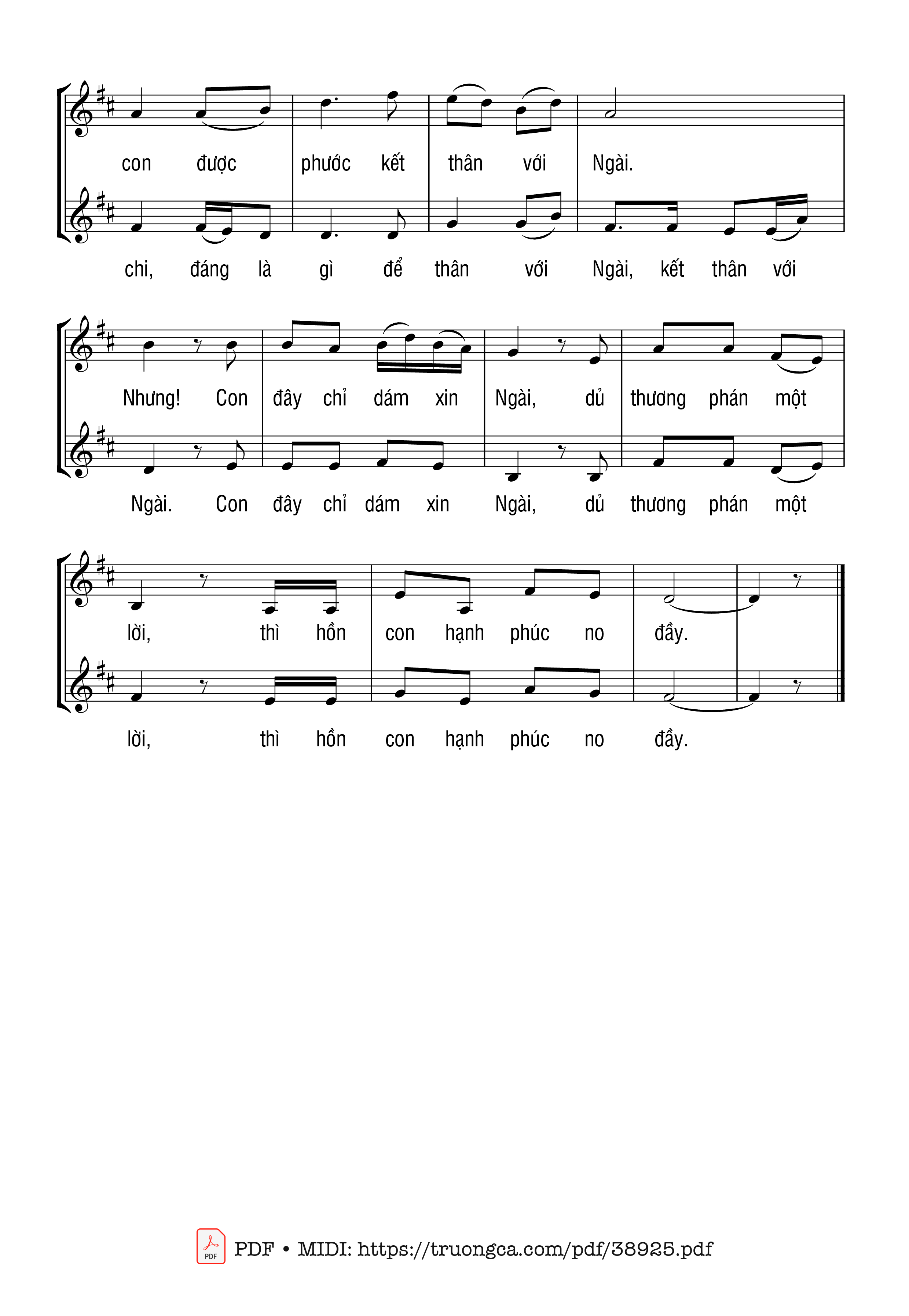 Trang 2 của Sheet nhạc PDF bài hát Tiệc Thánh Gọi Mời - La Thập Tự