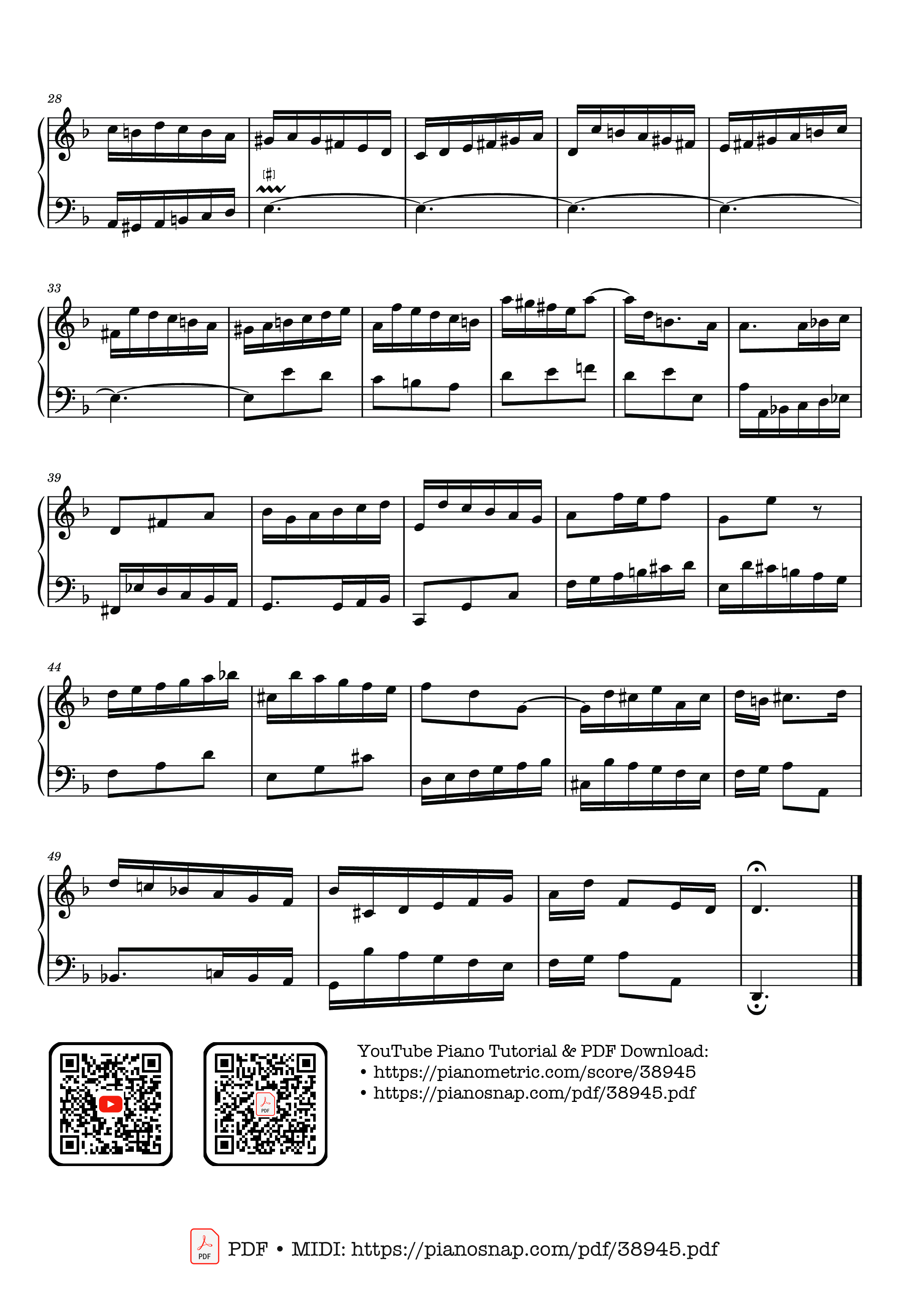 Trang 2 của Sheet nhạc PDF bài hát Invention 4 in D minor, BWV 775 - Johann Sebastian Bach