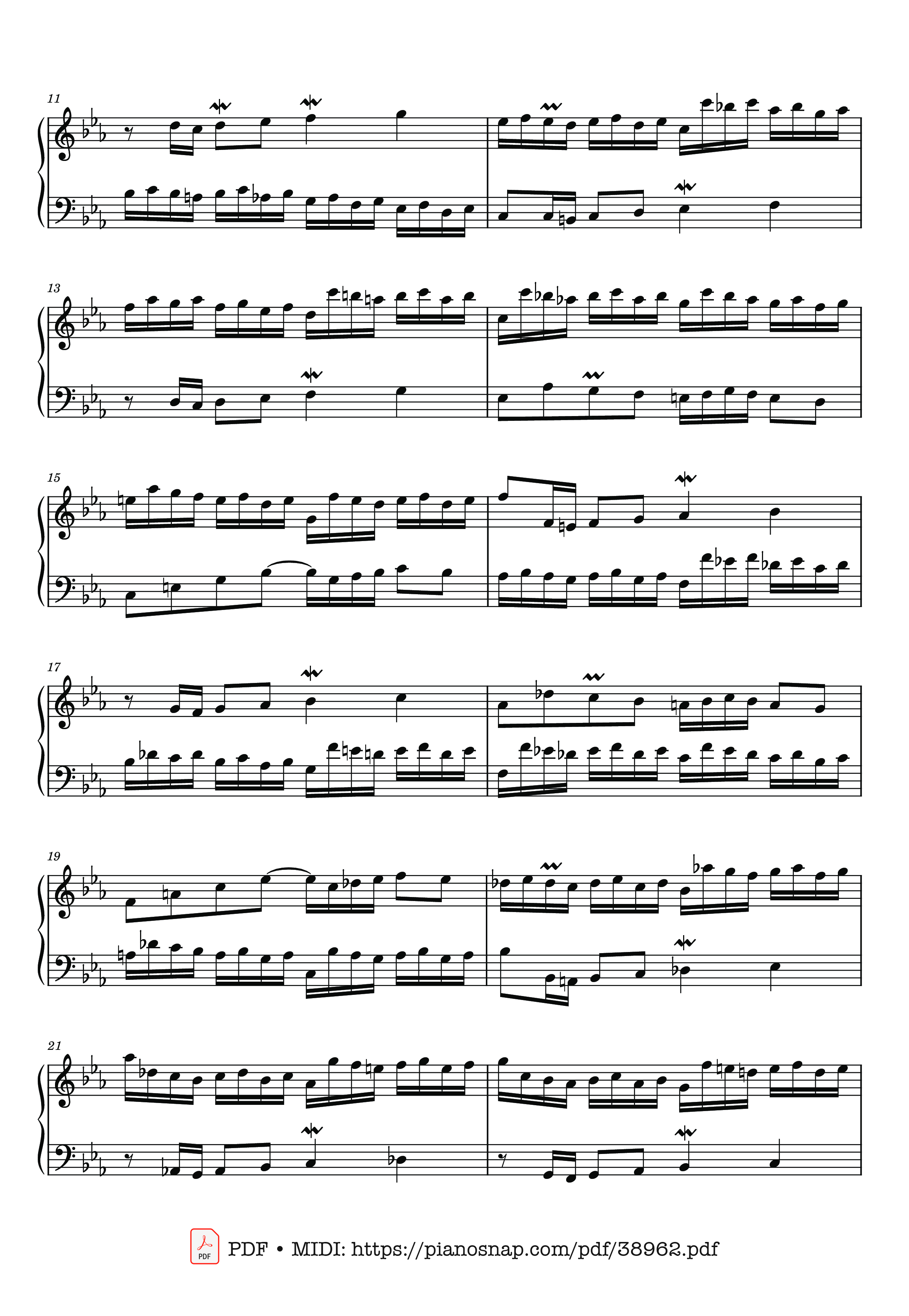 Trang 2 của Sheet nhạc PDF bài hát Invention No. 5 in E-flat Major, BWV 776 - Johann Sebastian Bach