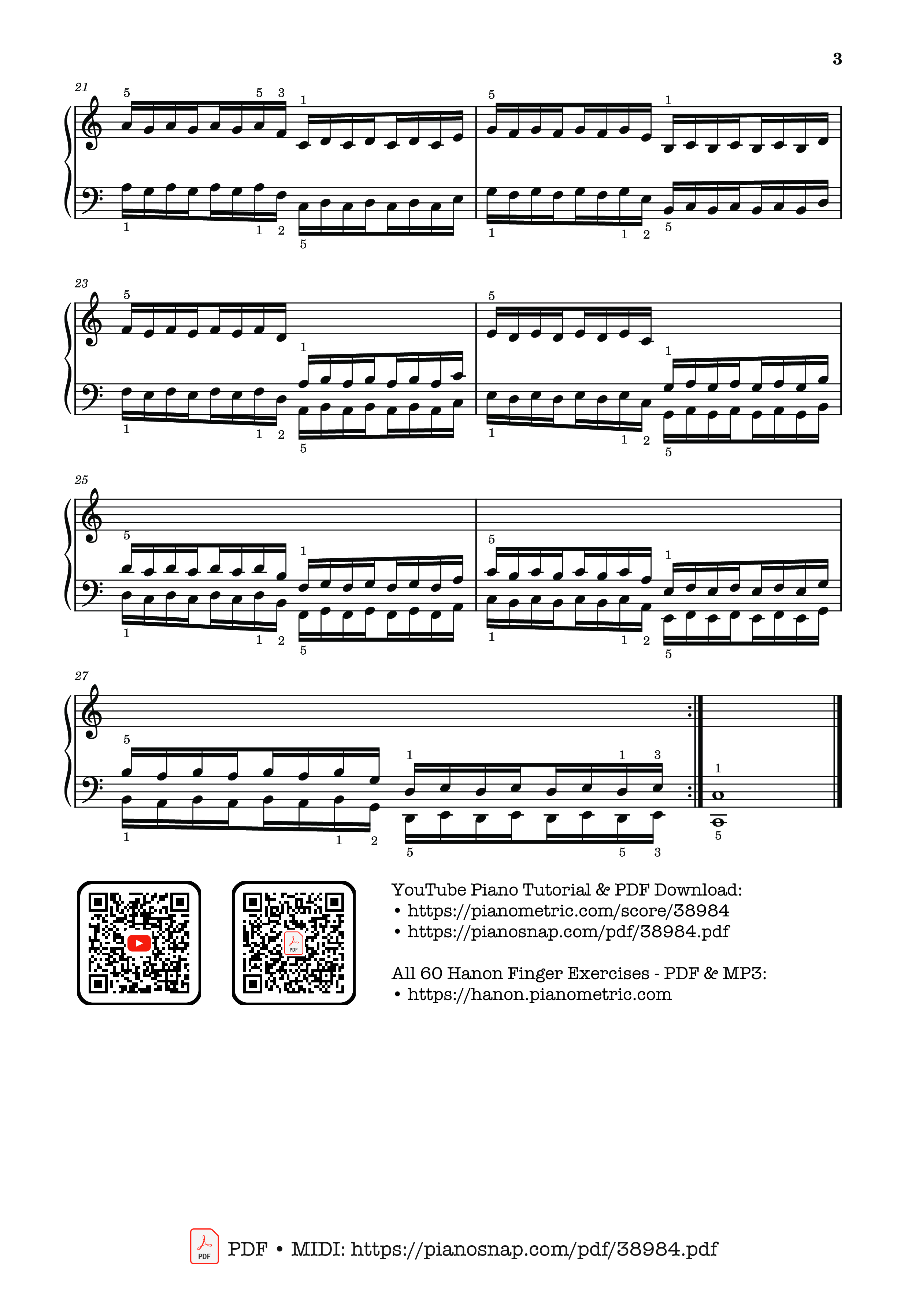 Trang 3 của Sheet nhạc PDF Piano bài hát Hanon - The Virtuoso Pianist No. 30 - Charles-Louis Hanon