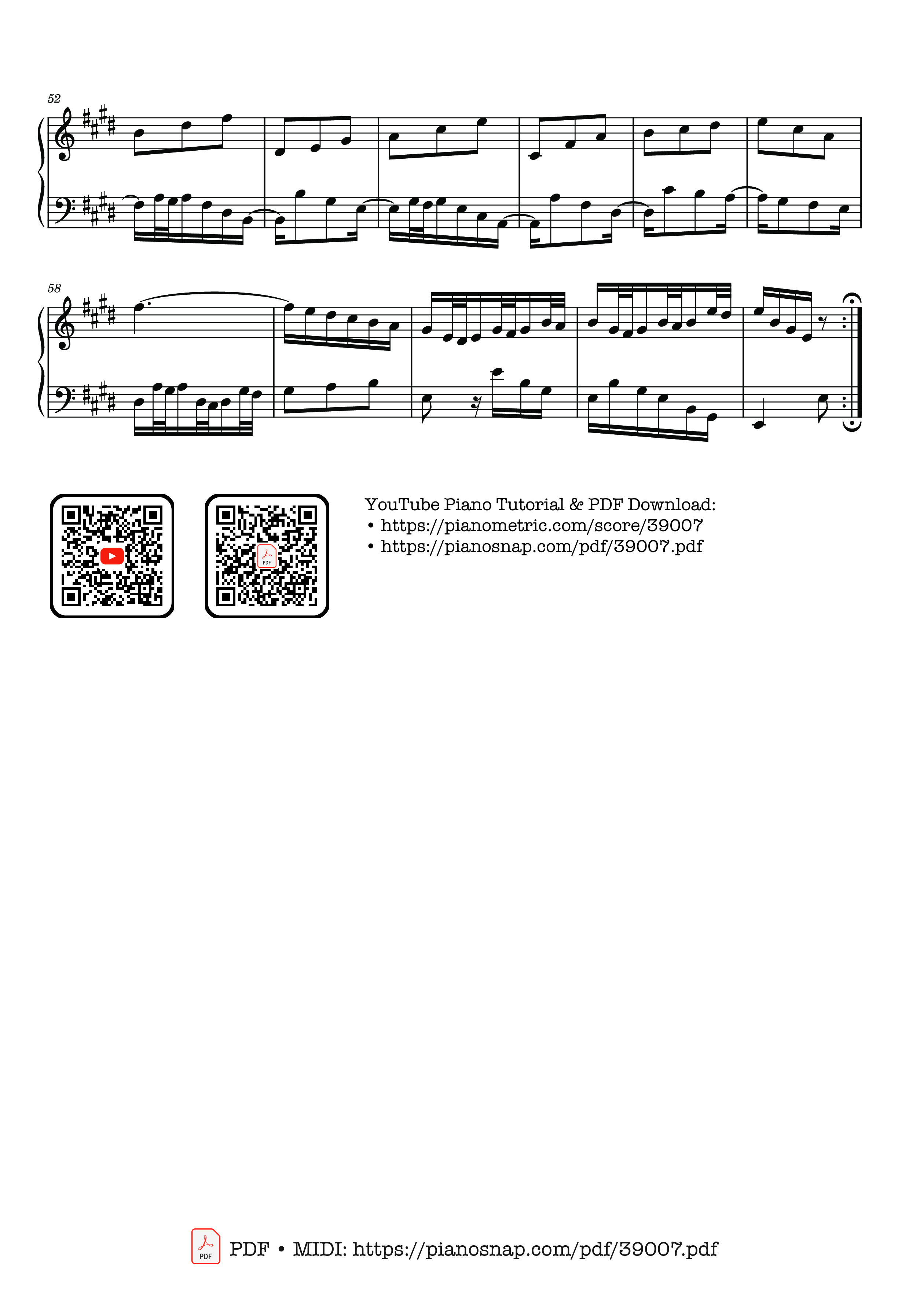 Trang 3 của Sheet nhạc PDF bài hát Invention No. 6 in E Major, BWV 777 - Johann Sebastian Bach