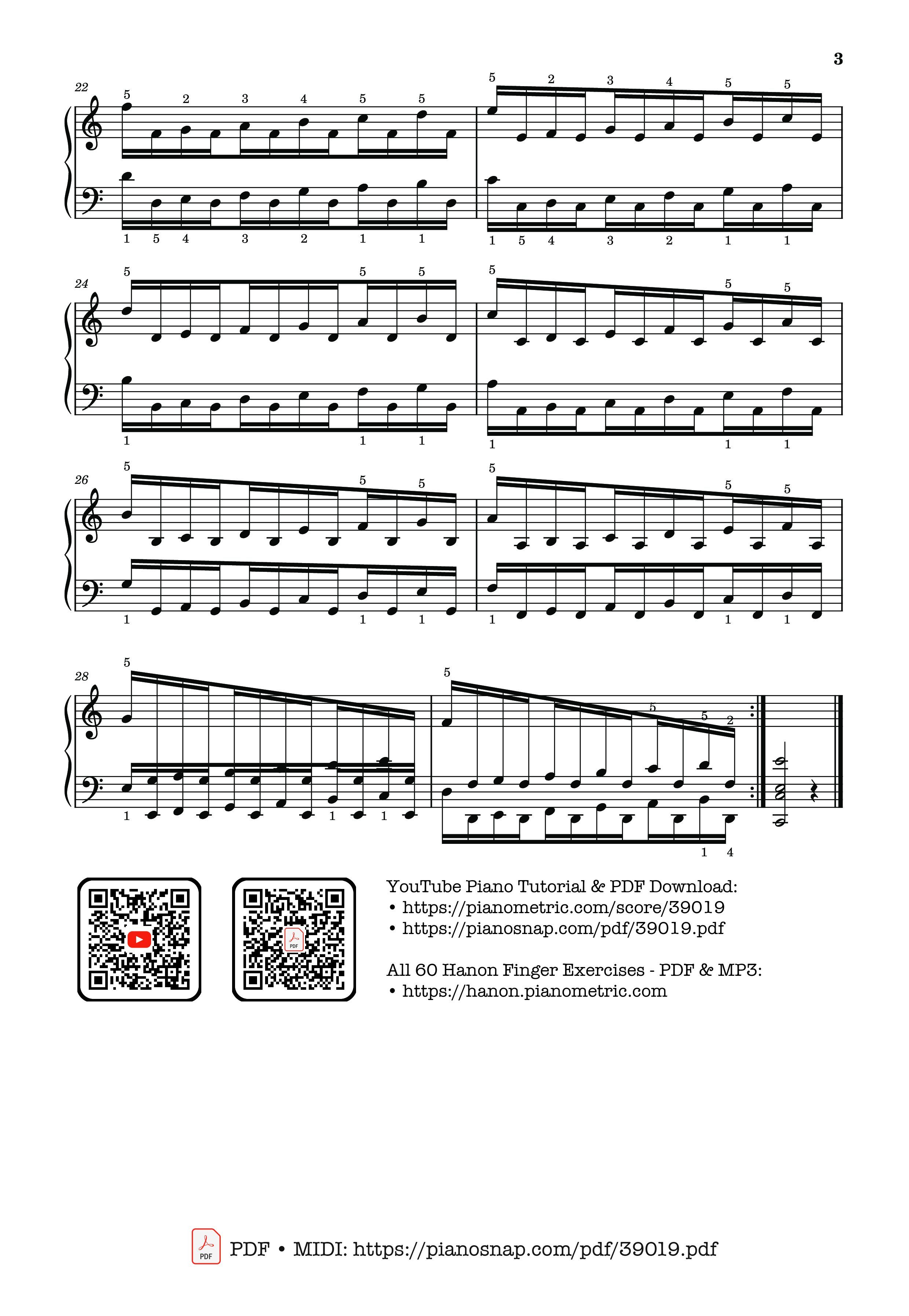 Trang 3 của Sheet nhạc PDF Piano bài hát Hanon - The Virtuoso Pianist No. 31 - Charles-Louis Hanon