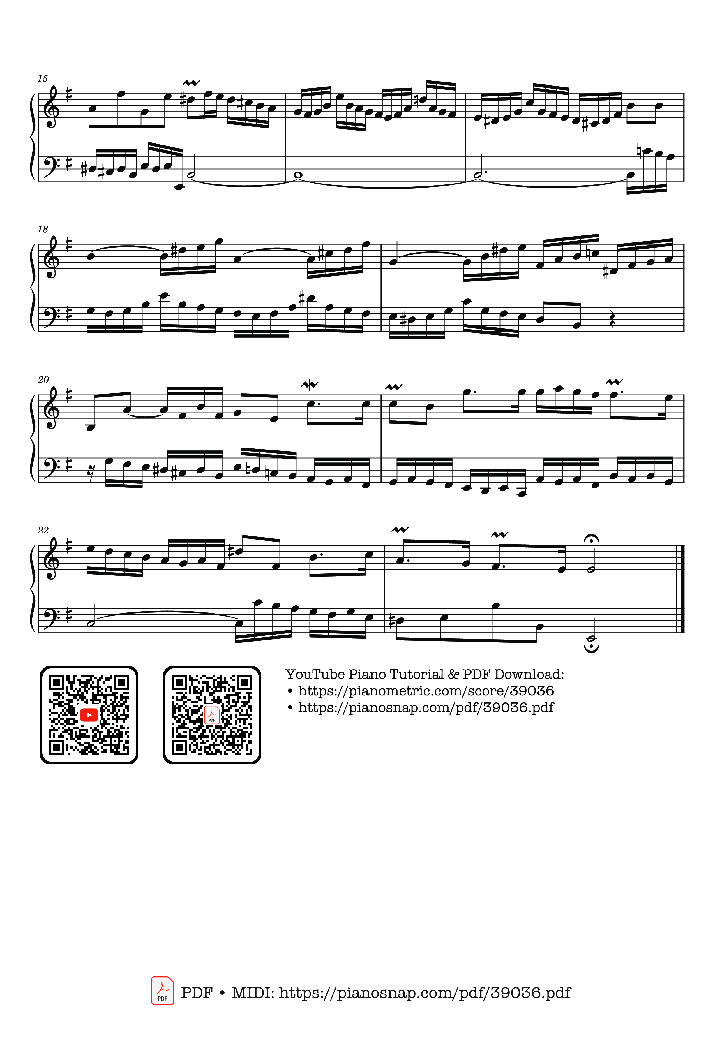 Trang 2 của Sheet nhạc PDF bài hát Invention No. 7 in E minor, BWV 778 - Johann Sebastian Bach