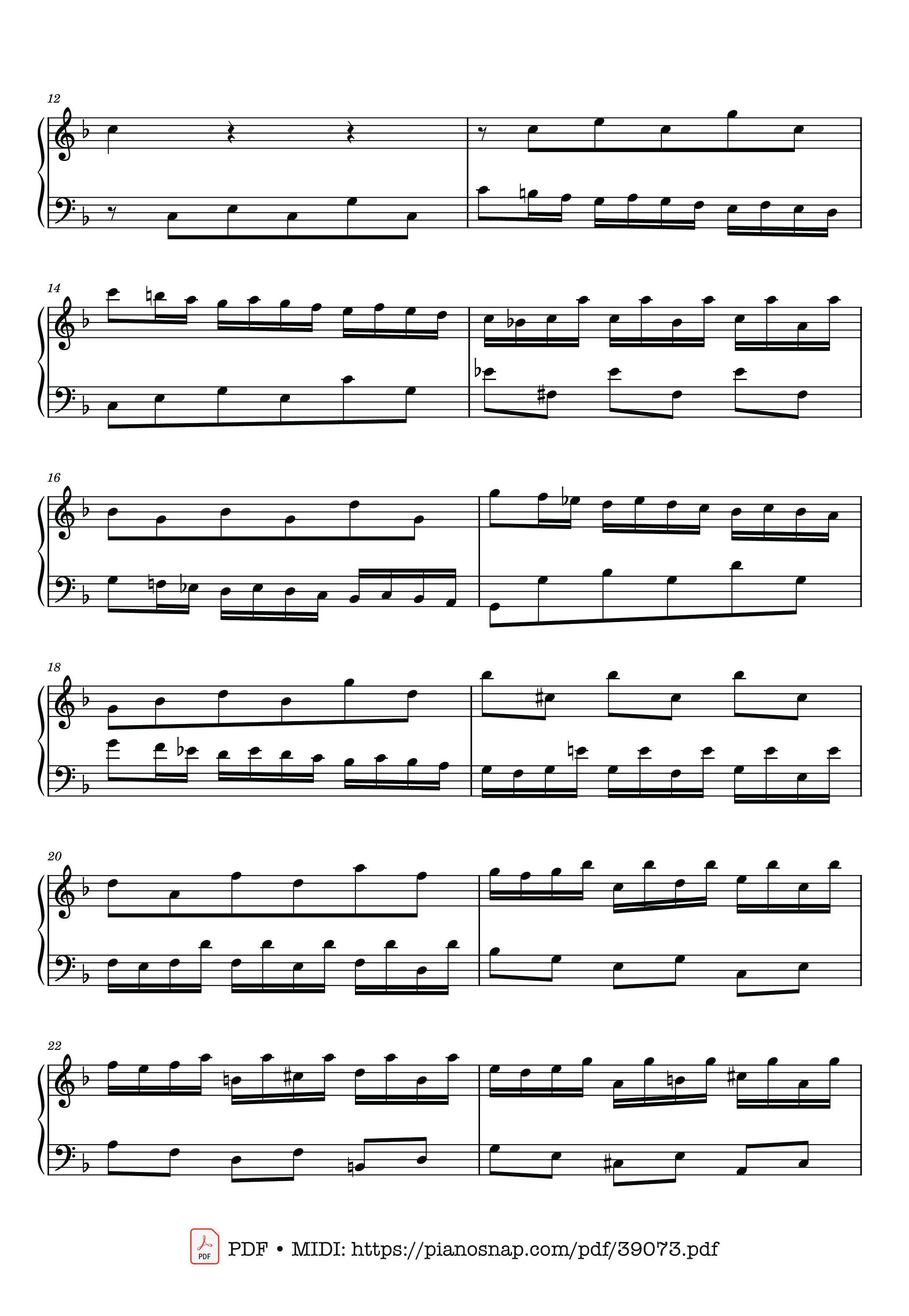 Trang 2 của Sheet nhạc PDF bài hát Invention 8 in F Major, BWV 779 - Johann Sebastian Bach