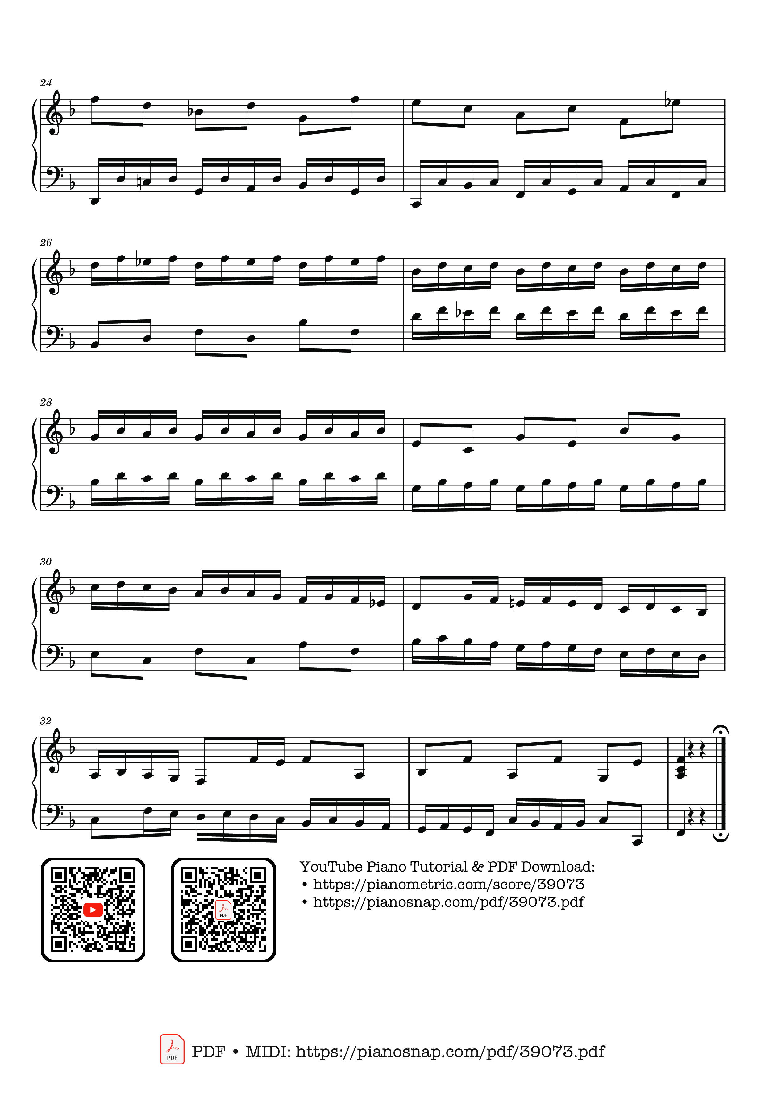Trang 3 của Sheet nhạc PDF bài hát Invention 8 in F Major, BWV 779 - Johann Sebastian Bach