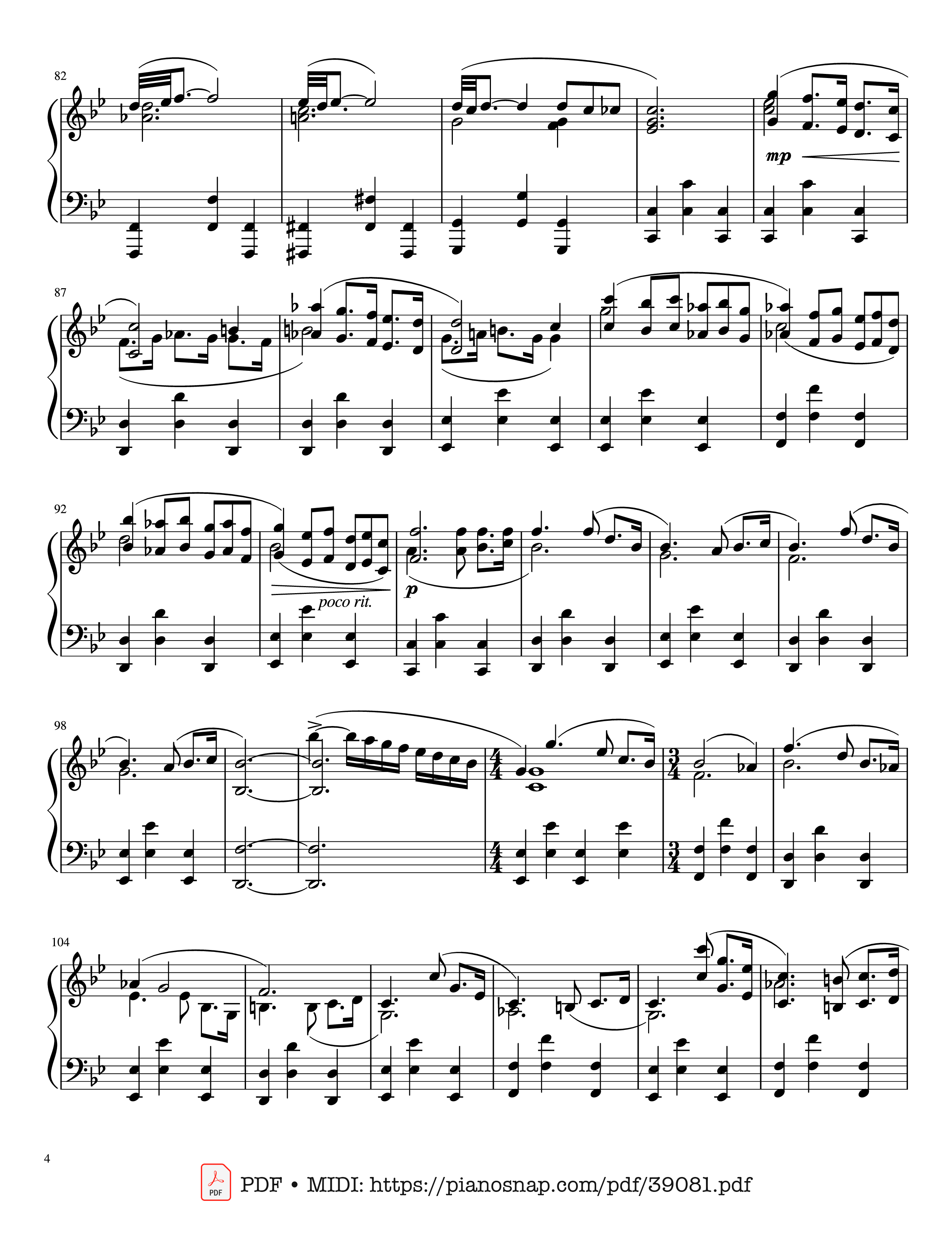Trang 4 của Sheet nhạc PDF Piano bài hát Adagio Albinoni (in G minor) - For Solo Piano - Albinoni