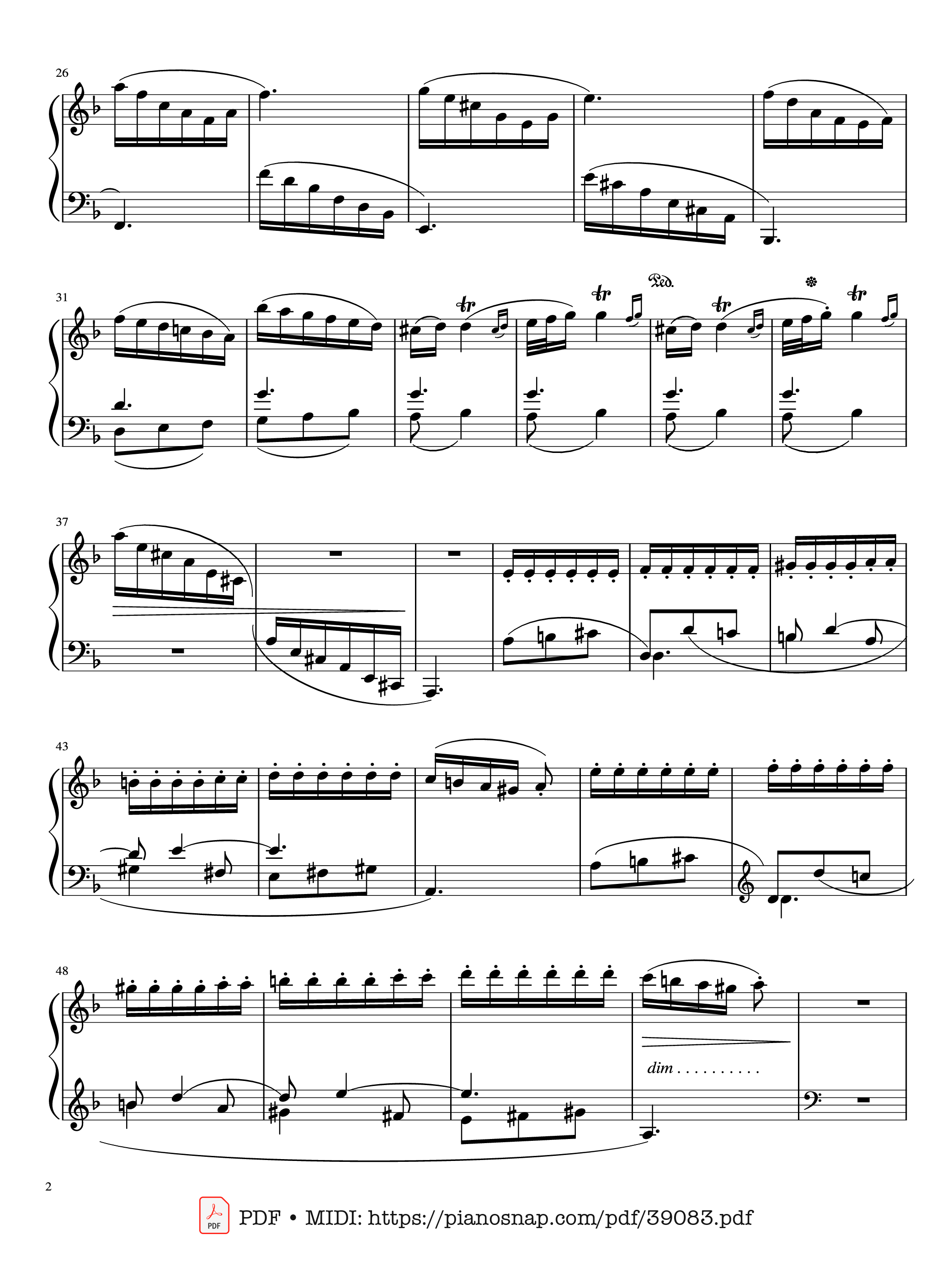 Trang 2 của Sheet nhạc PDF Piano bài hát Sonata in D minor, K.141, Domenico Scarlatti - Domenico Scarlatti