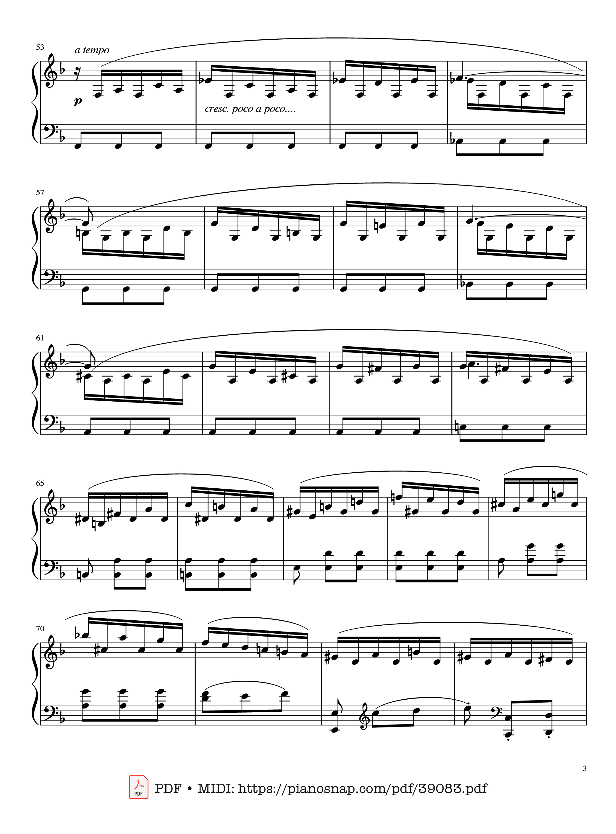 Trang 3 của Sheet nhạc PDF Piano bài hát Sonata in D minor, K.141, Domenico Scarlatti - Domenico Scarlatti