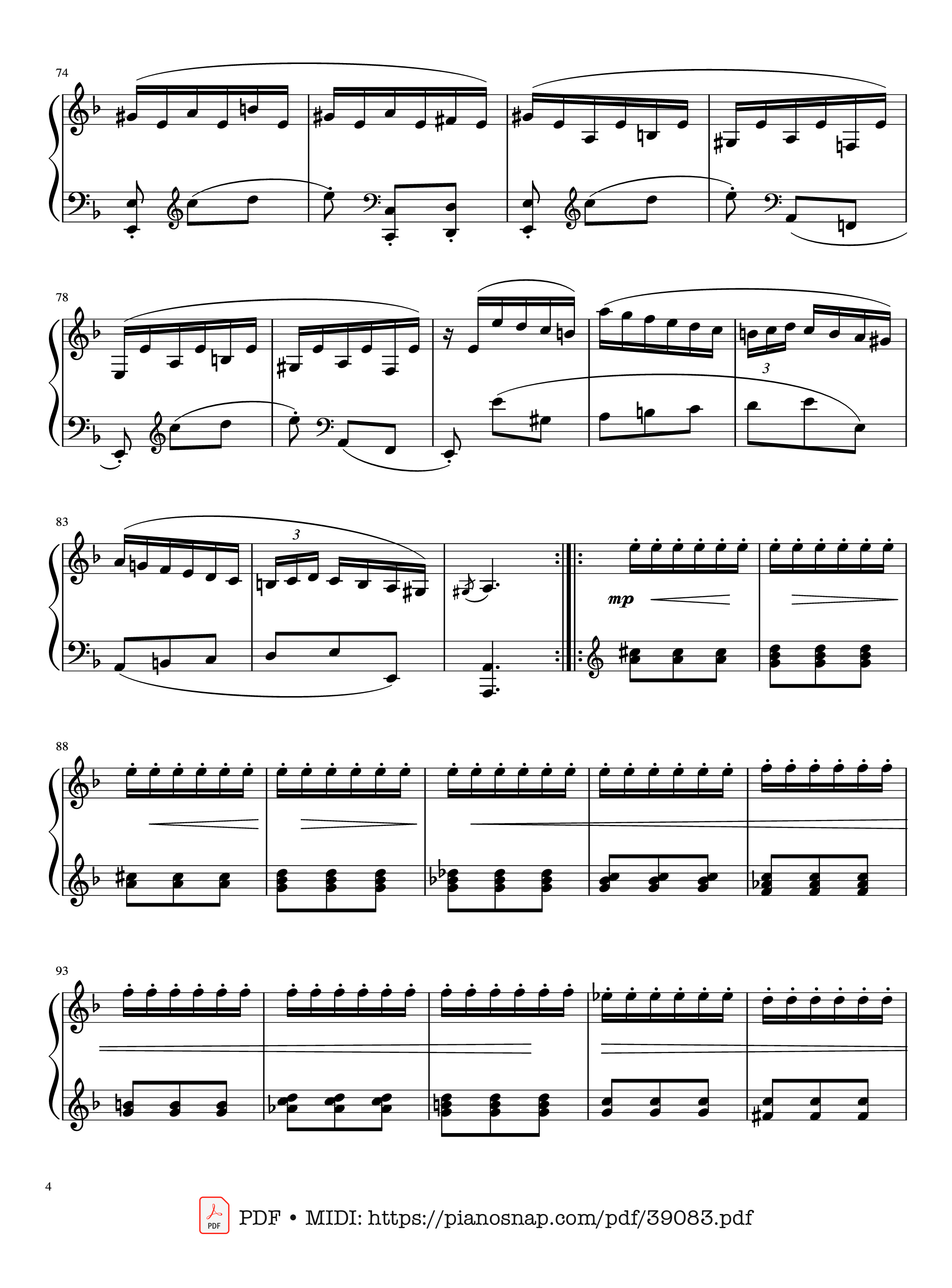 Trang 4 của Sheet nhạc PDF Piano bài hát Sonata in D minor, K.141, Domenico Scarlatti - Domenico Scarlatti