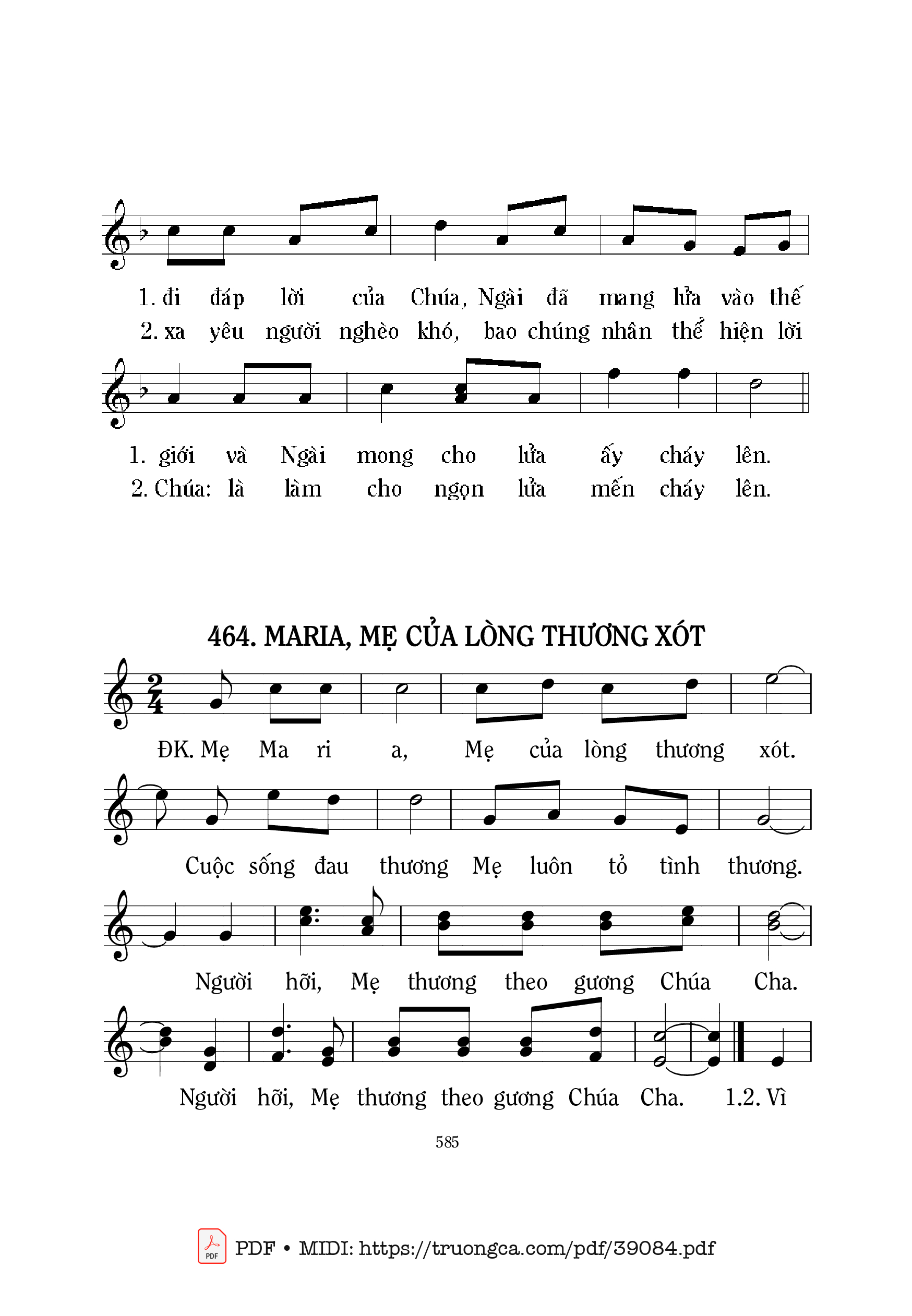 Trang 2 của Sheet nhạc PDF bài hát Tình Yêu Chúa Kitô Thúc Bách Tôi - Mi Trầm