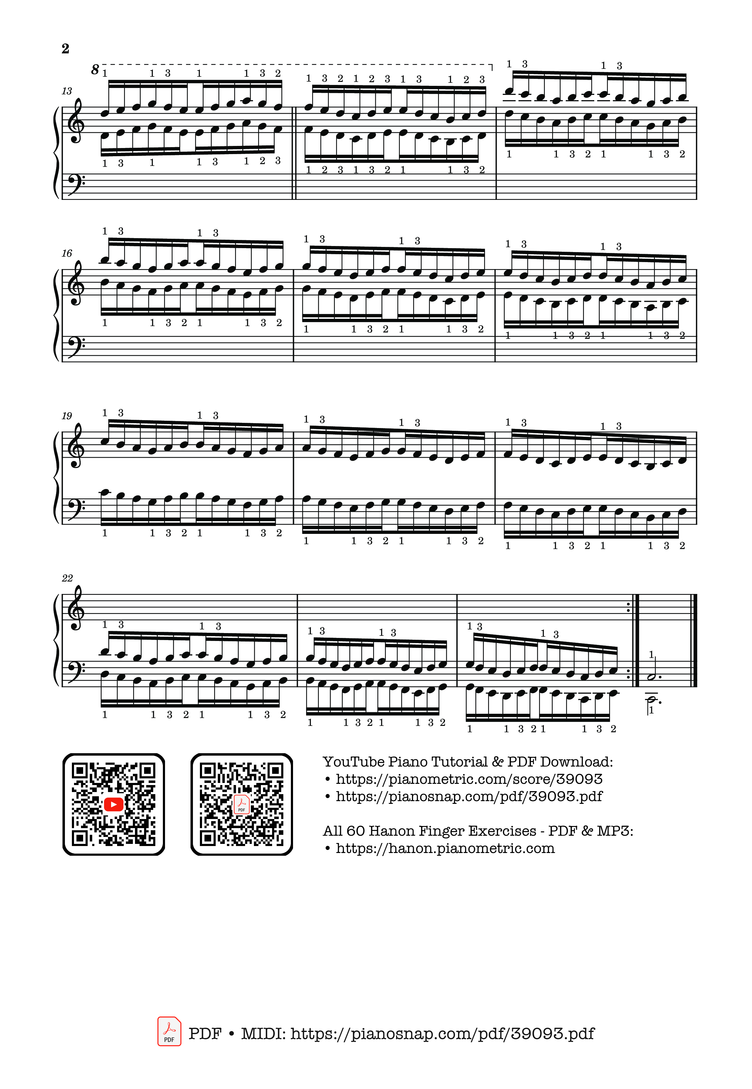 Trang 2 của Sheet nhạc PDF Piano bài hát Hanon - The Virtuoso Pianist No. 33 - Charles-Louis Hanon