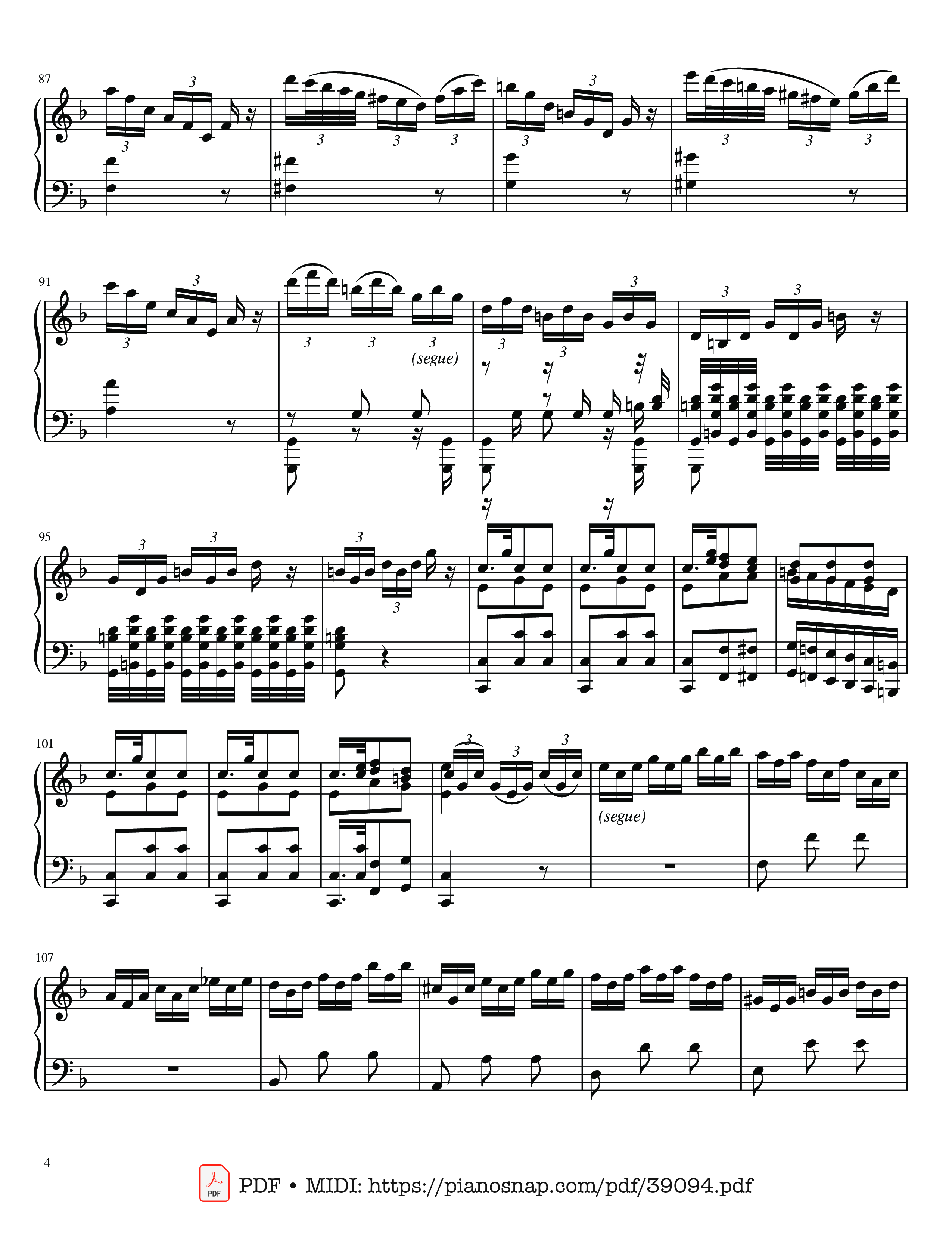 Trang 4 của Sheet nhạc PDF bài hát The Four Seasons - L