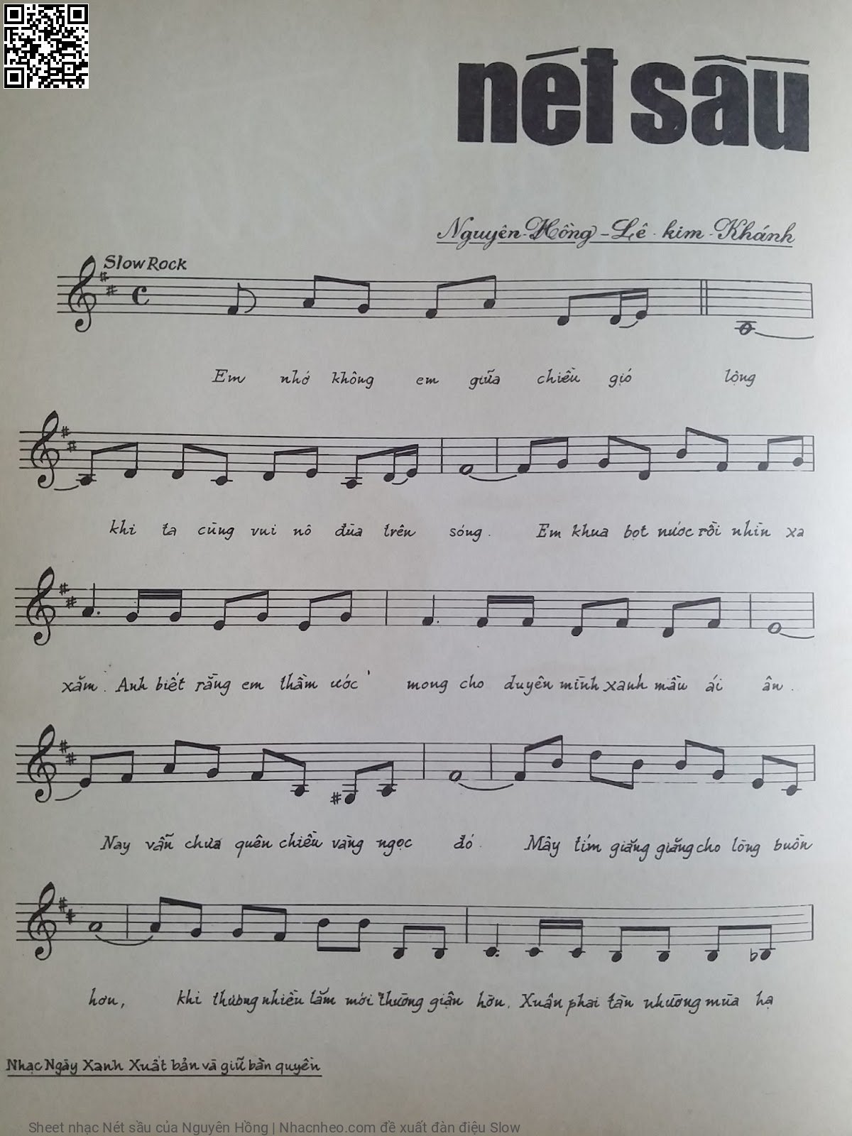 Trang 2 của Sheet nhạc PDF bài hát Nét sầu - Nguyên Hồng, 1. Em nhớ không em giữa chiều gió  lộng. Khi ta cùng vui nô đùa trên  sóng Em khua bọt nước rồi nhìn xa  xăm