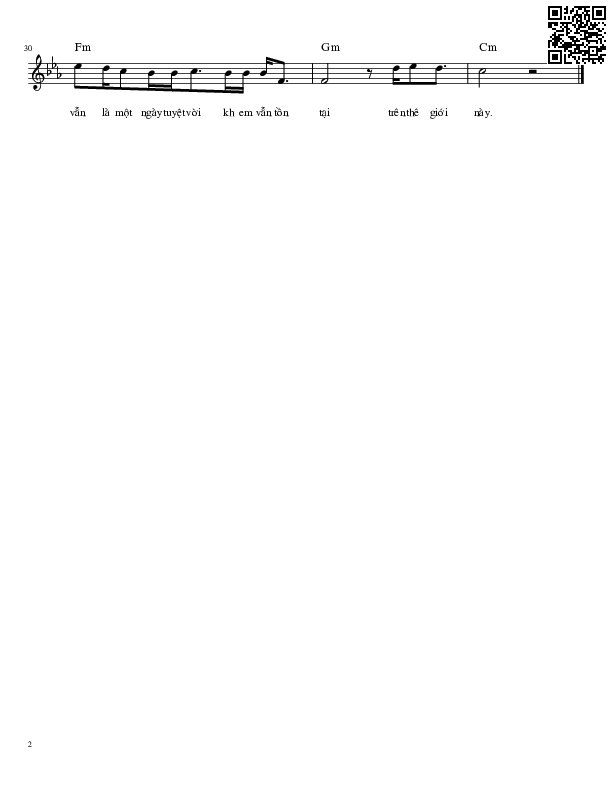 Trang 2 của Sheet nhạc PDF bài hát Nếu em còn tồn tại - Trịnh Đình Quang, Into:  x 2.  Khi anh bắt  đầu một tình yêu là  lúc anh tự thay đổi mình