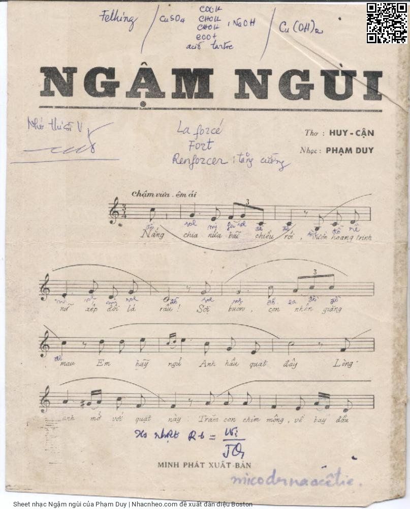 Trang 2 của Sheet nhạc PDF bài hát Ngậm ngùi - Phạm Duy, 1. Nắng  chia nửa bãi chiều  rồi. Vườn hoang trinh  nữ xếp đôi lá  rầu Sợi buồn con nhện giăng  mau