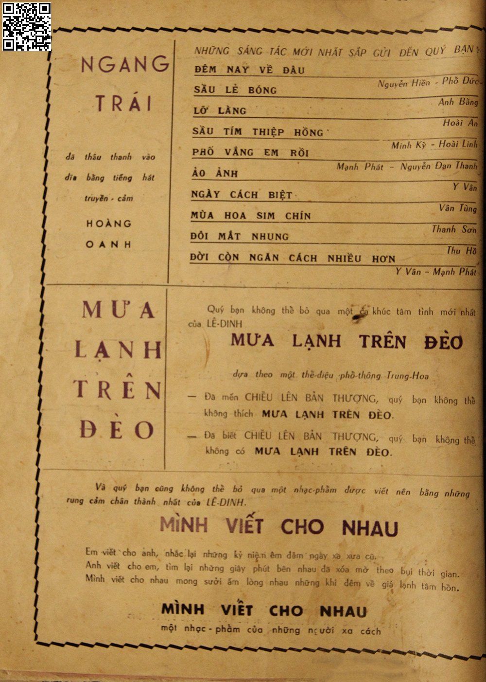 Trang 4 của Sheet nhạc PDF bài hát Ngang trái - Lê Dinh, Tình yêu mang đến niềm  đau. Ngày xa xưa ấy còn  đâu Để rồi  thương và nhớ mãi