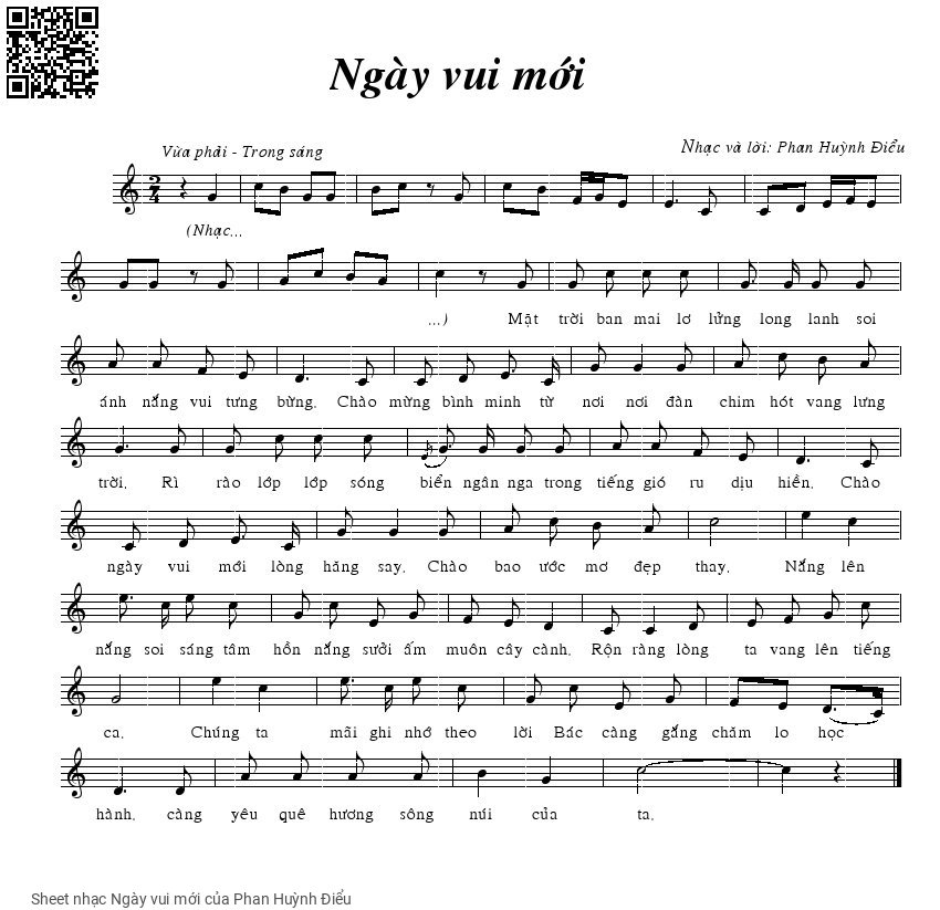 Ngày vui mới - Phan Huỳnh Điểu