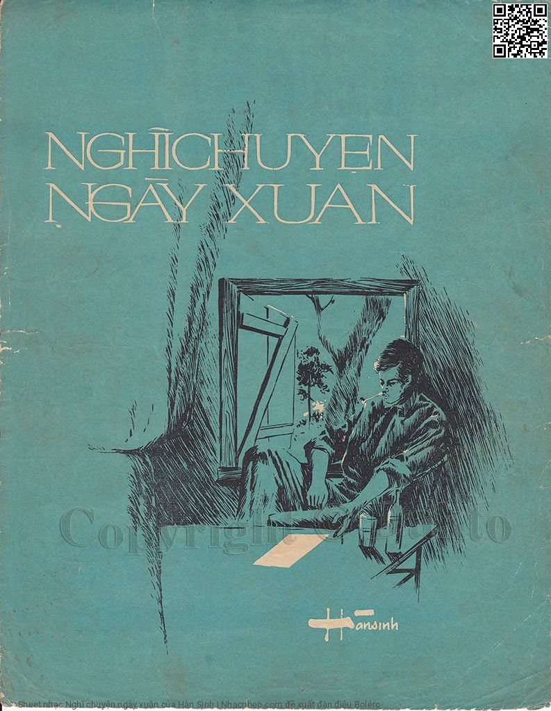 Trang 1 của Sheet nhạc PDF bài hát Nghĩ chuyện ngày xuân - Hàn Sinh, 1. Hết mùa đông nắng xuân lại  về. Ngắm vườn  bên thấy  mai đào  nở Trên gác nghèo đem bút đề  thơ