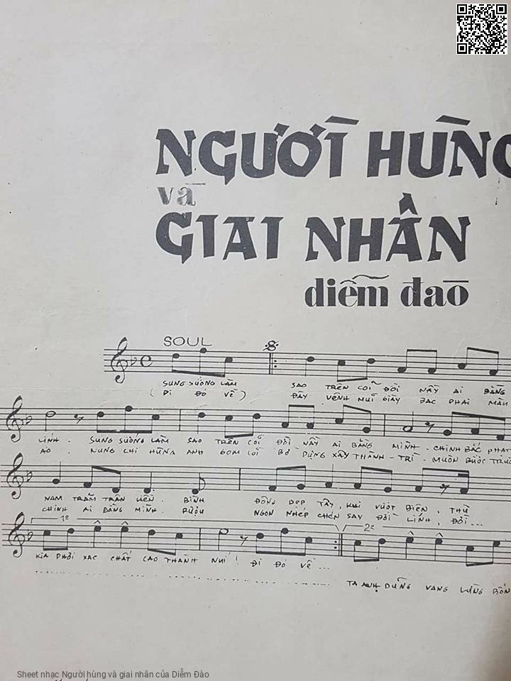 Trang 2 của Sheet nhạc PDF bài hát Người hùng và giai nhân - Diễm Đào, 1. Sung sướng làm  sao trên cõi  đời này ai bằng  lính. Sung sướng làm sao trên cõi  đời này ai bằng  mình