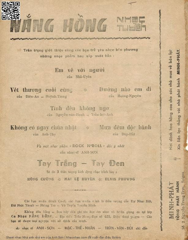 Trang 4 của Sheet nhạc PDF bài hát Nhà anh nhà em - Anh Sơn, Intro:.  1. Nhà  anh nhà  em cách hai đoạn đường  dài