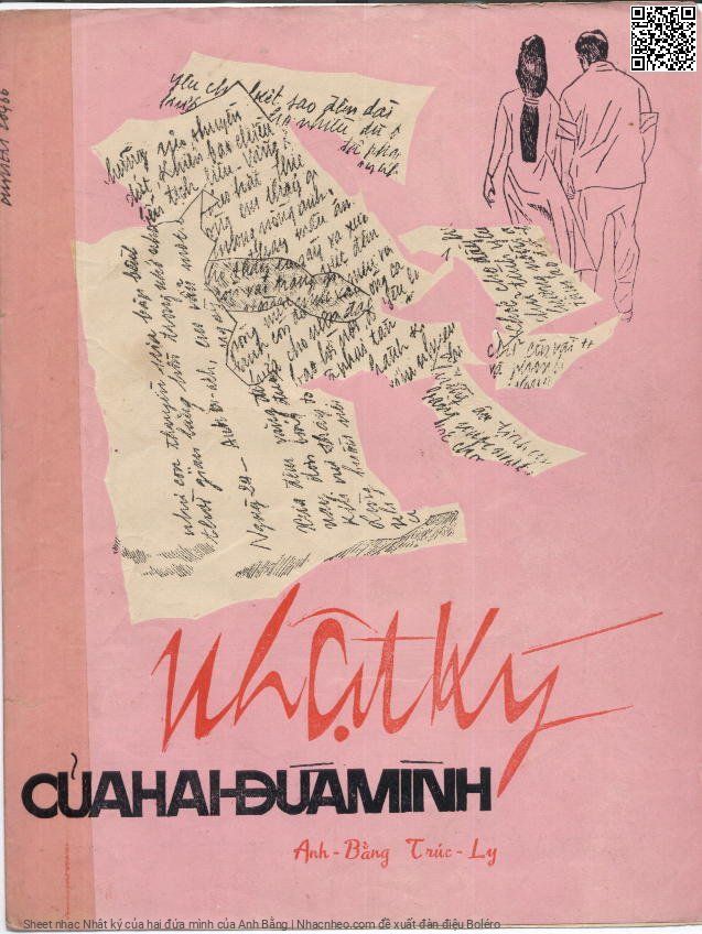 Trang 1 của Sheet nhạc PDF bài hát Nhật ký của hai đứa mình - Anh Bằng, 1. Thức trắng đêm  nay chép lại nhật  ký của hai đứa  mình
