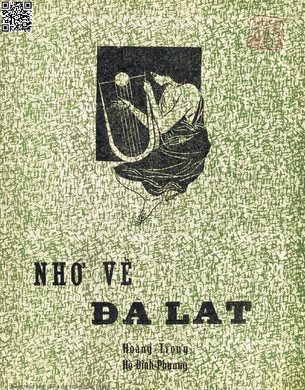 Trang 1 của Sheet nhạc PDF bài hát Nhớ về Đà Lạt - Hoàng Trọng