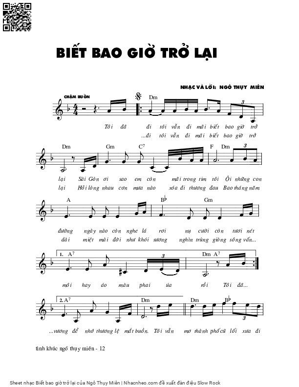 Biết bao giờ trở lại