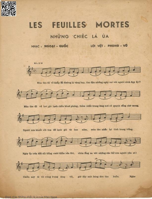 Trang 2 của Sheet nhạc PDF bài hát Những chiếc lá úa - Nhạc Ngoại, Mùa thu đã  về khắp lối đường lá vàng  bay. Tìm đâu những ngày vui với người xinh đẹp  ấy?